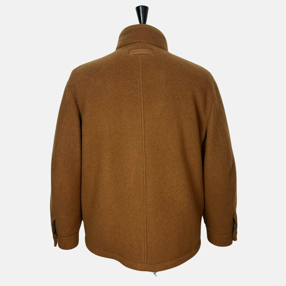 Brown Down Jacket made of Cashmere (EU 48)