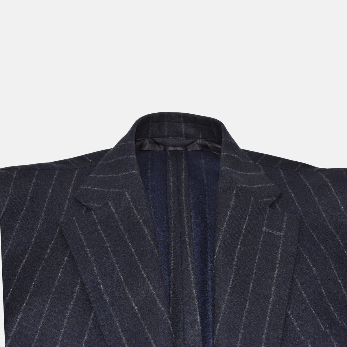 Navy Chalkstripe Suit made of Wool (EU 50)