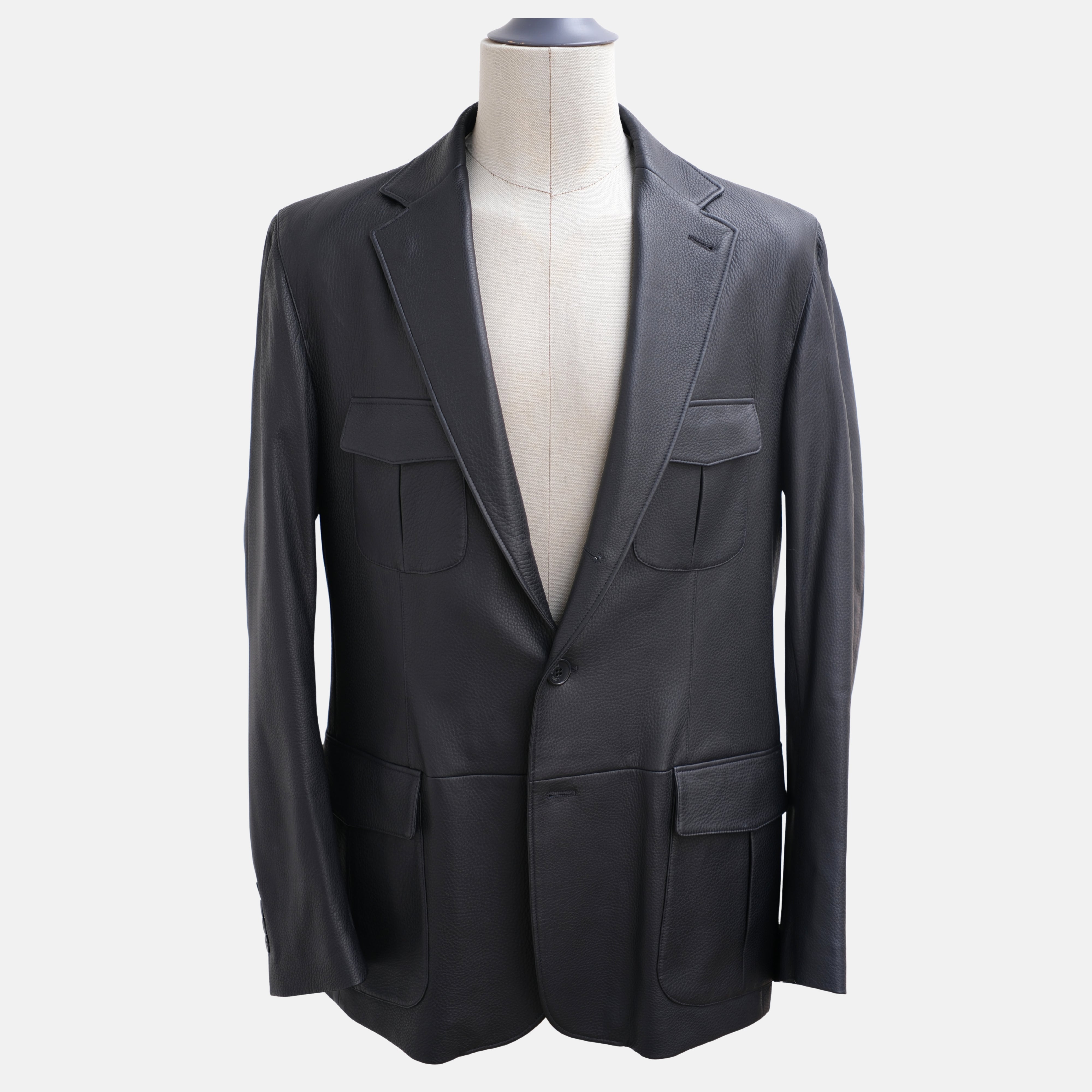 Black Blazer made of Deer Leather (L)