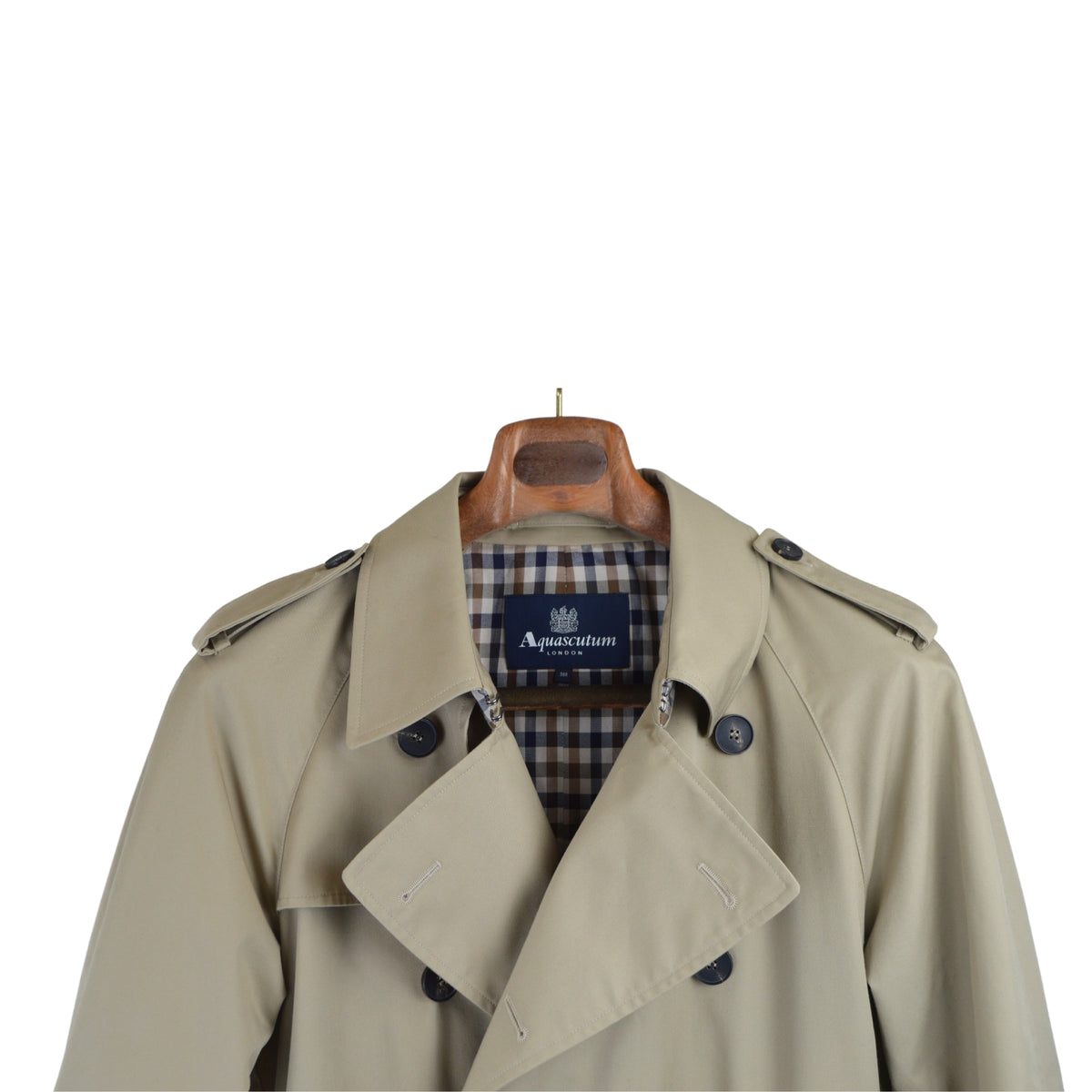Beiger Trenchcoat aus Polyester/Baumwolle (EU 48)