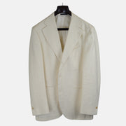 Creme Blazer made of Silk/Linen/Polyamide (EU 54)