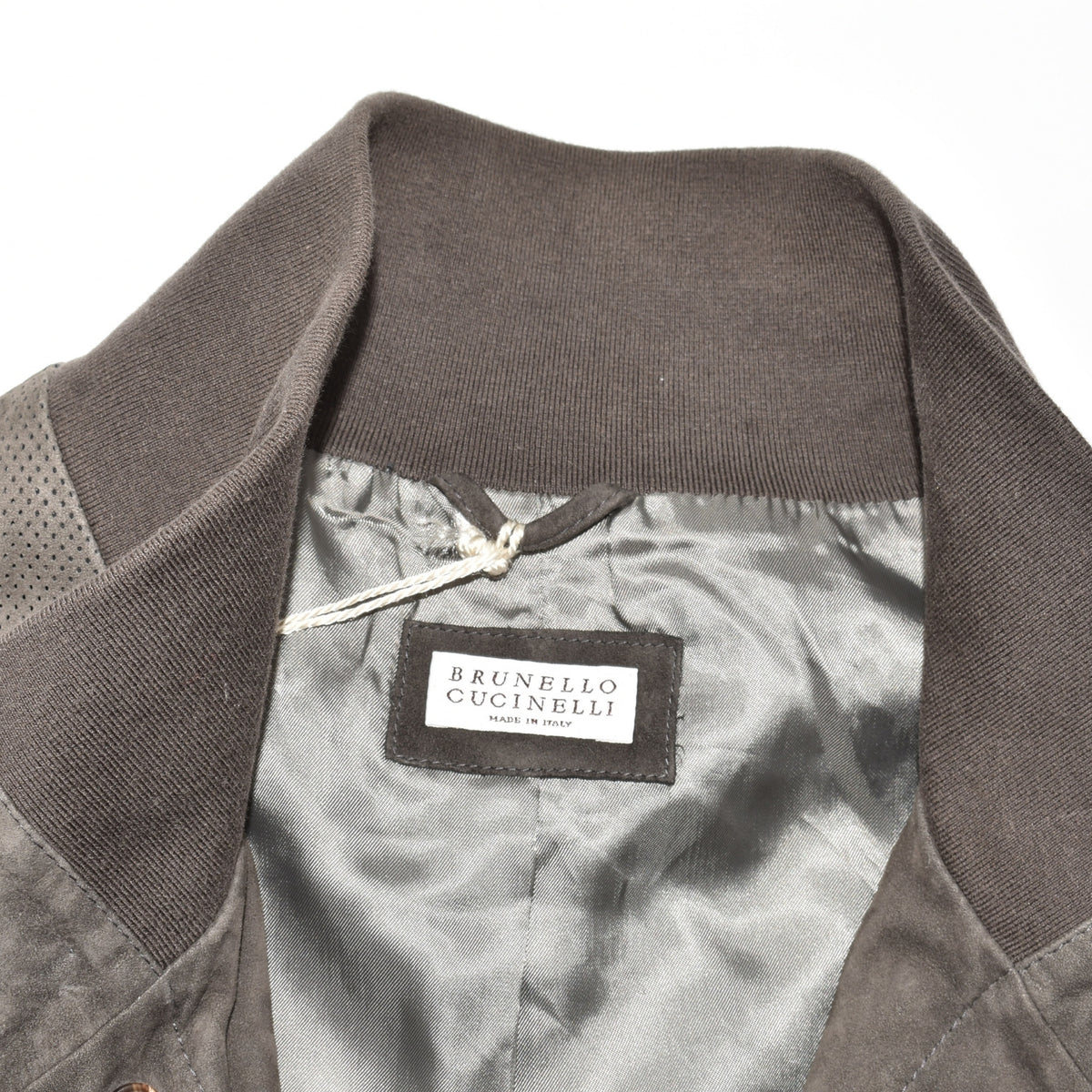 Olive Suede Leather Jacket (L)