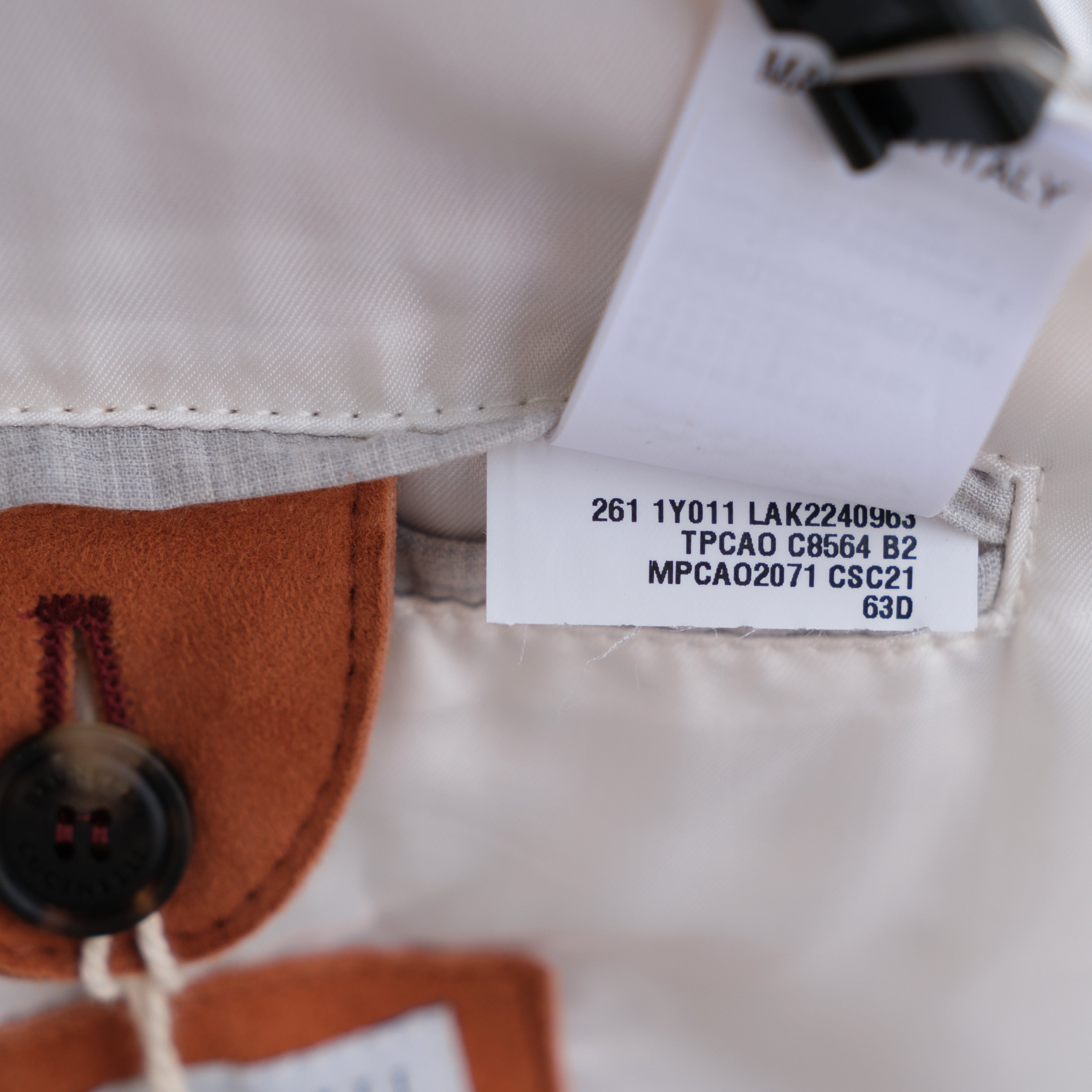 Terracotta Blouson Bomber Jacket made of Suede (M)