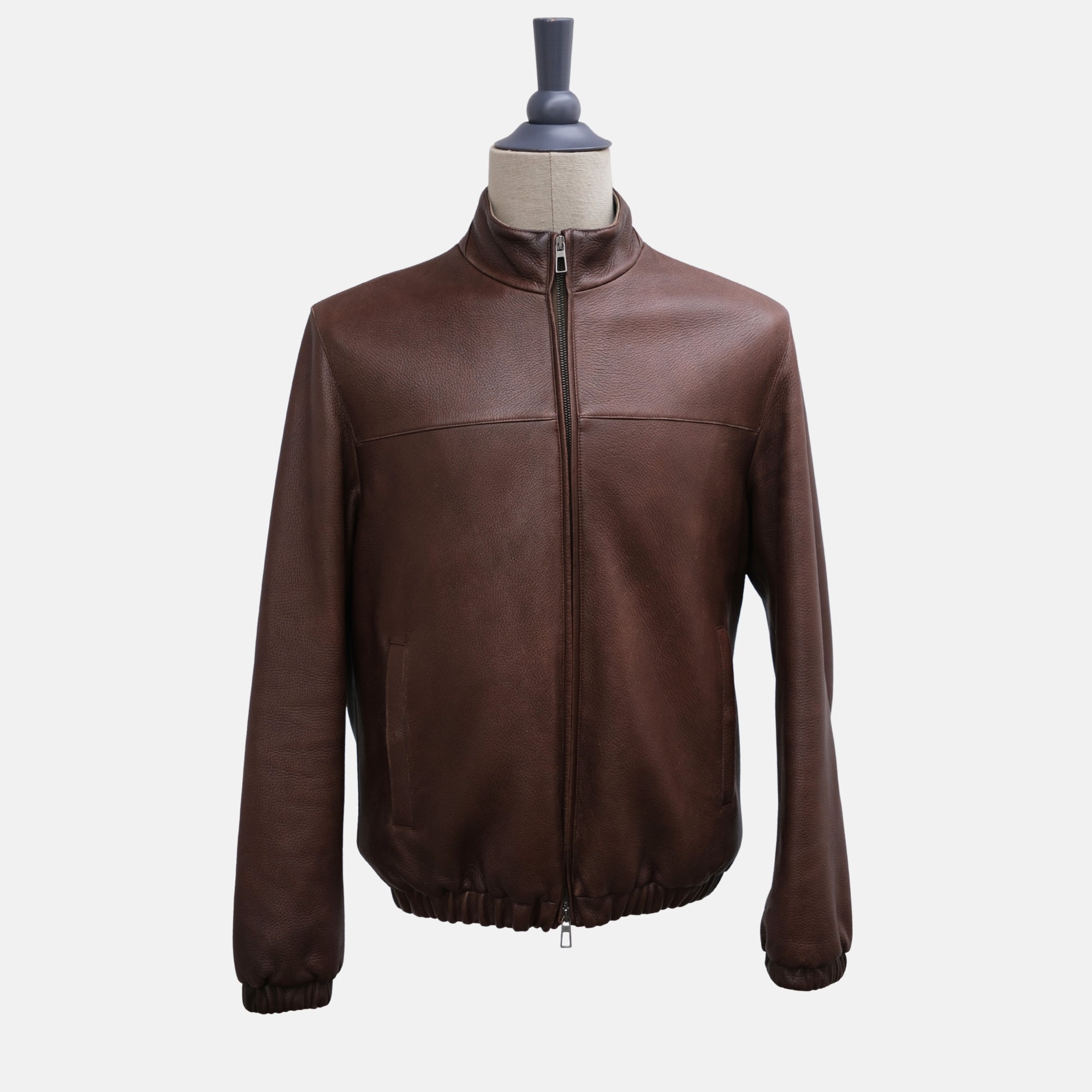 Brown Jacket made of Leather (M)