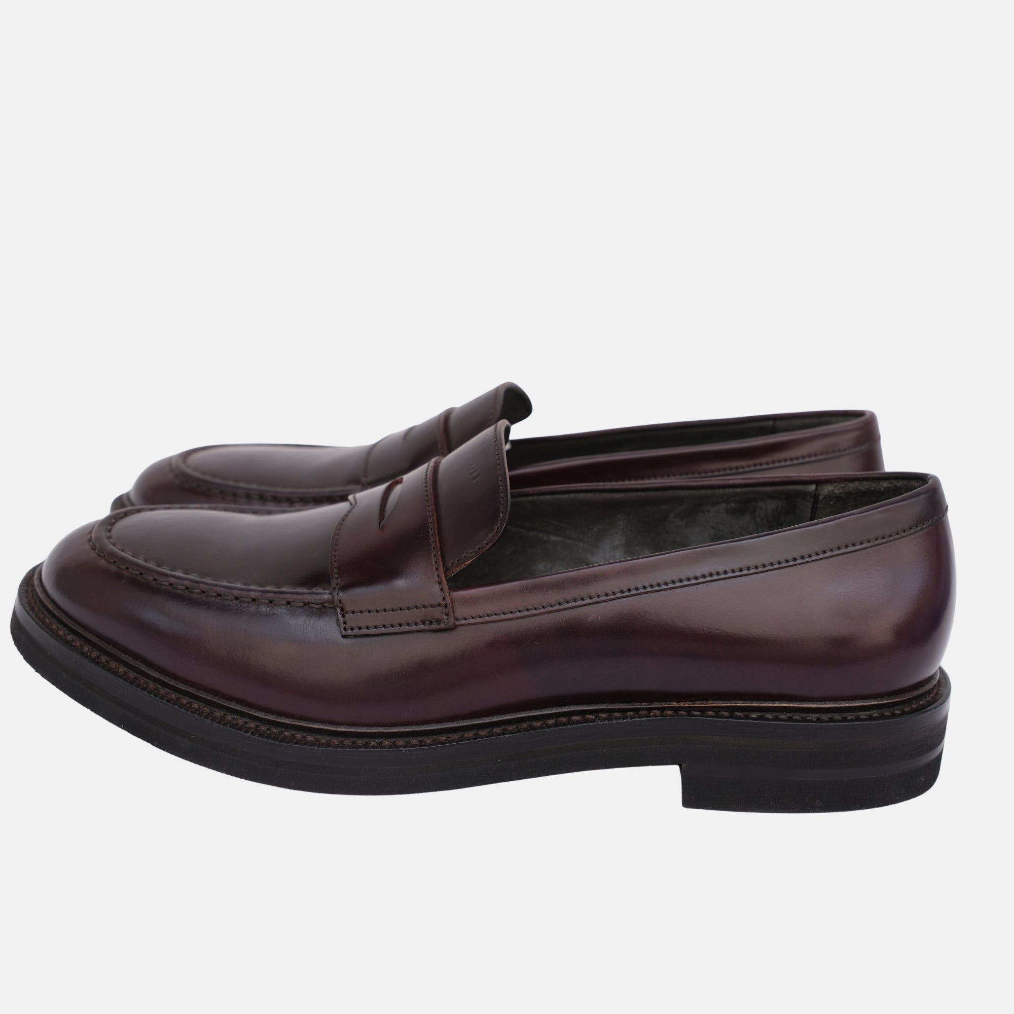 Dark Bordeaux Loafers made of Leather (EU 43)