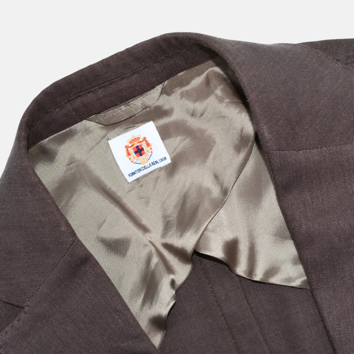 Brown Suit made of Linen/Virgin Wool (EU 50)