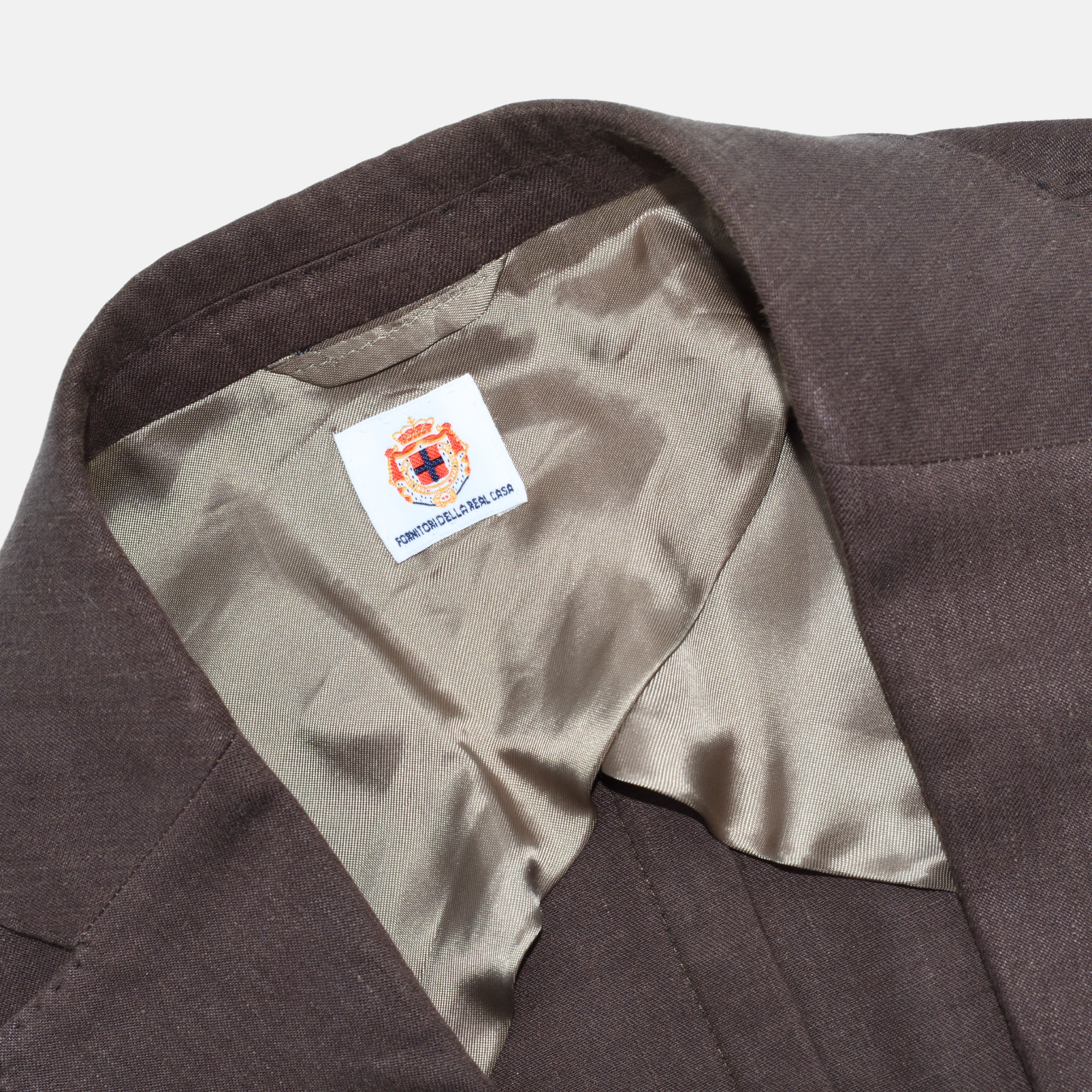 Brown Suit made of Linen/Virgin Wool (EU 50)