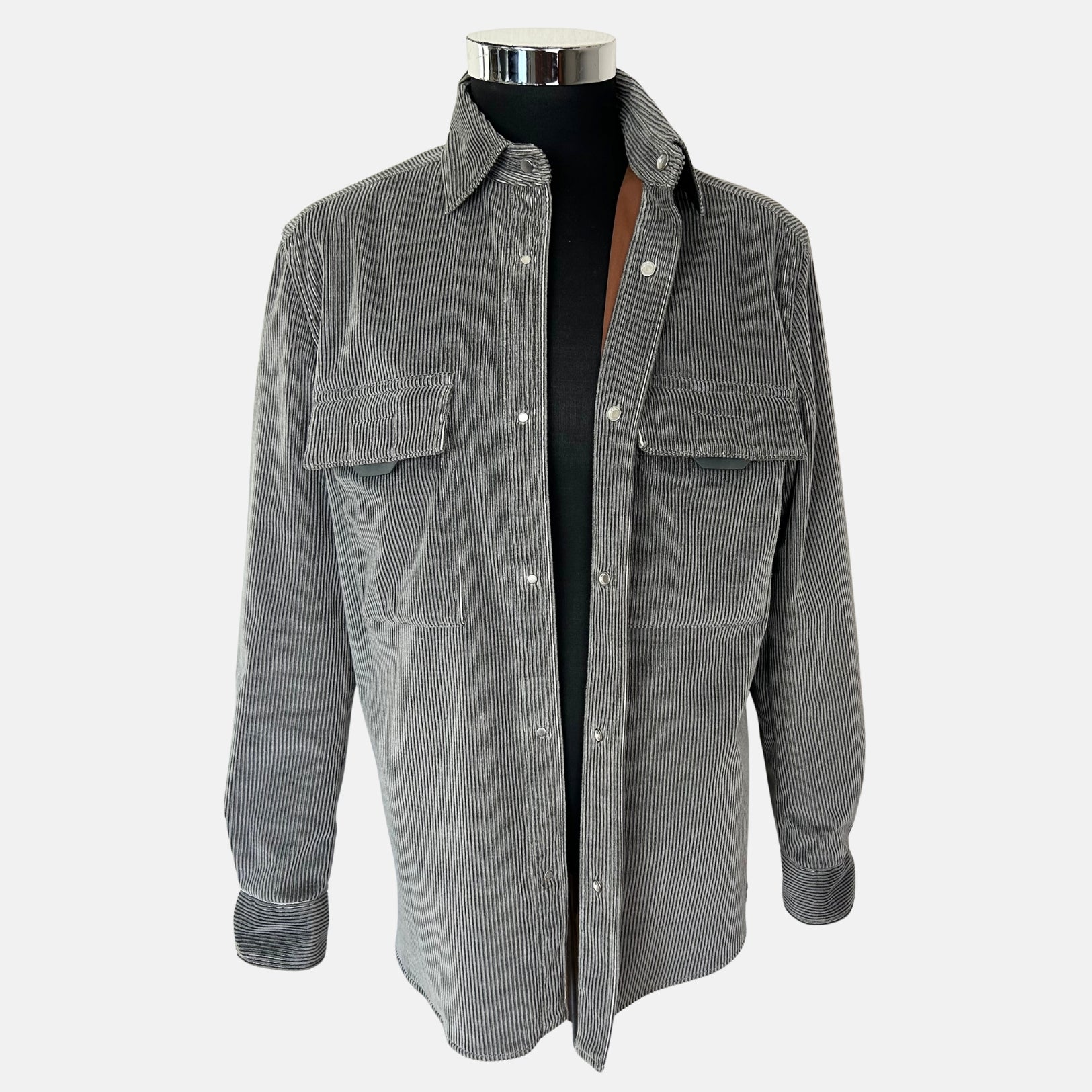 Grey Overshirt made of Cotton/Cashmere (M)