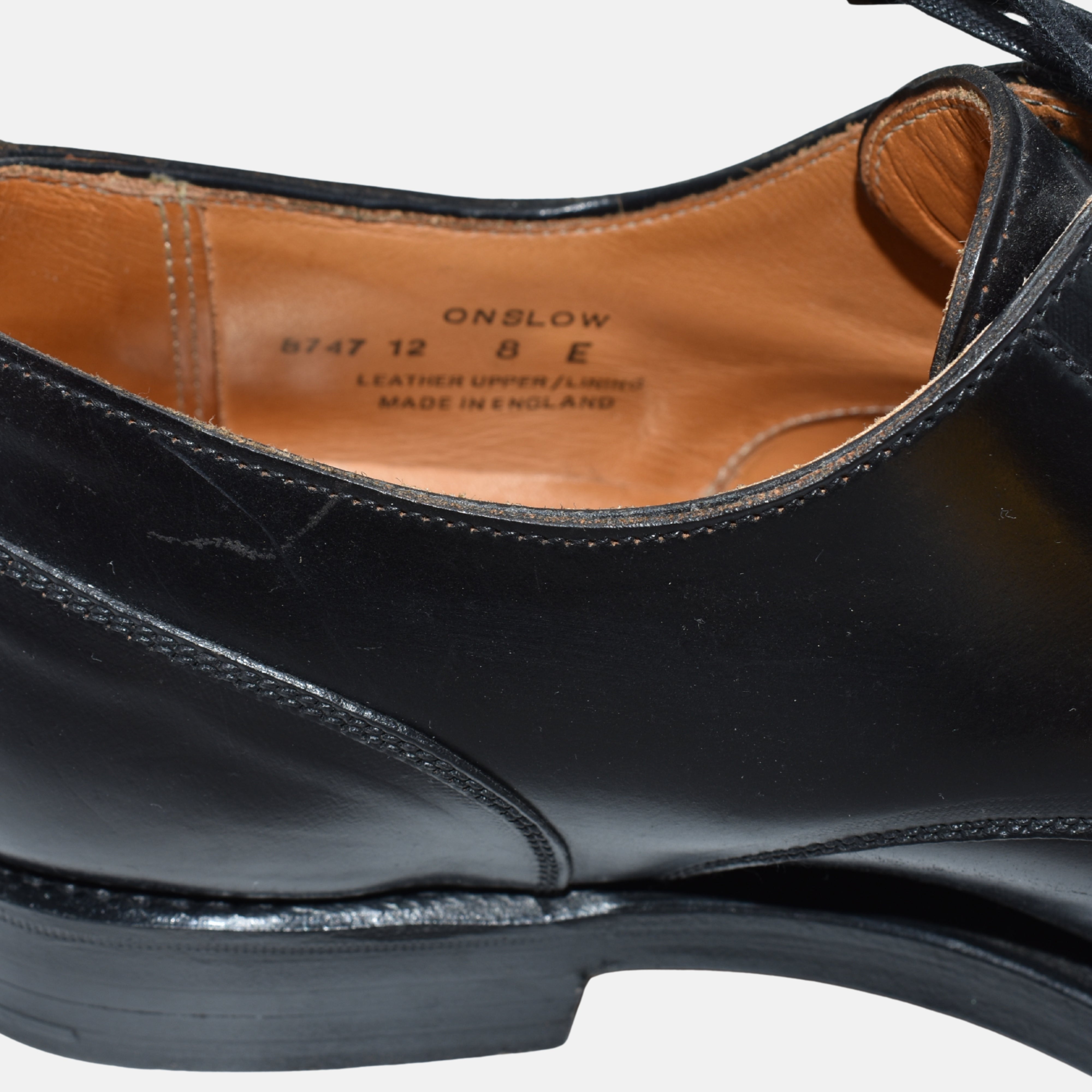 Black Cordovan Leather Shoes (EU 42)