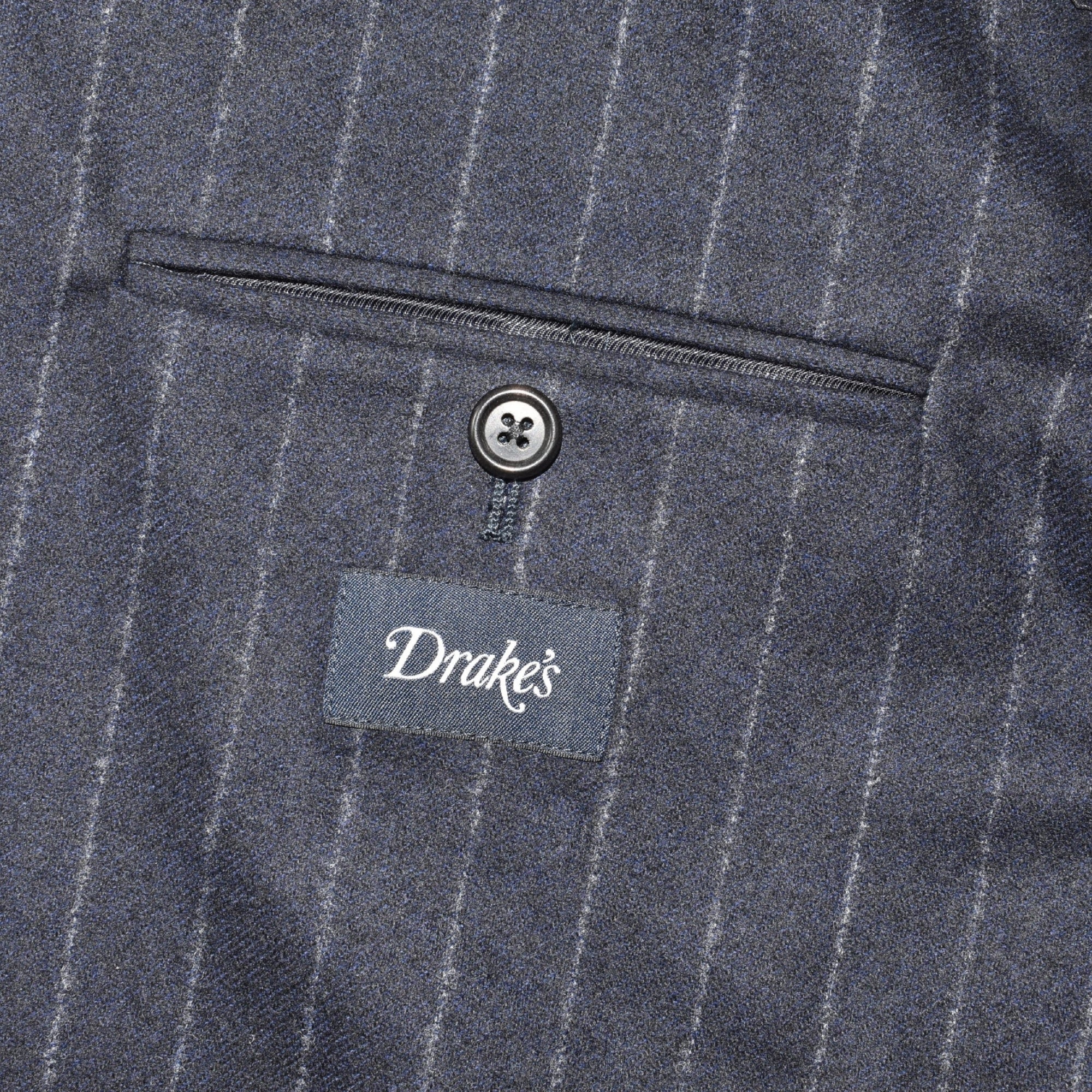 Navy Striped Suit made of Wool (EU 50)