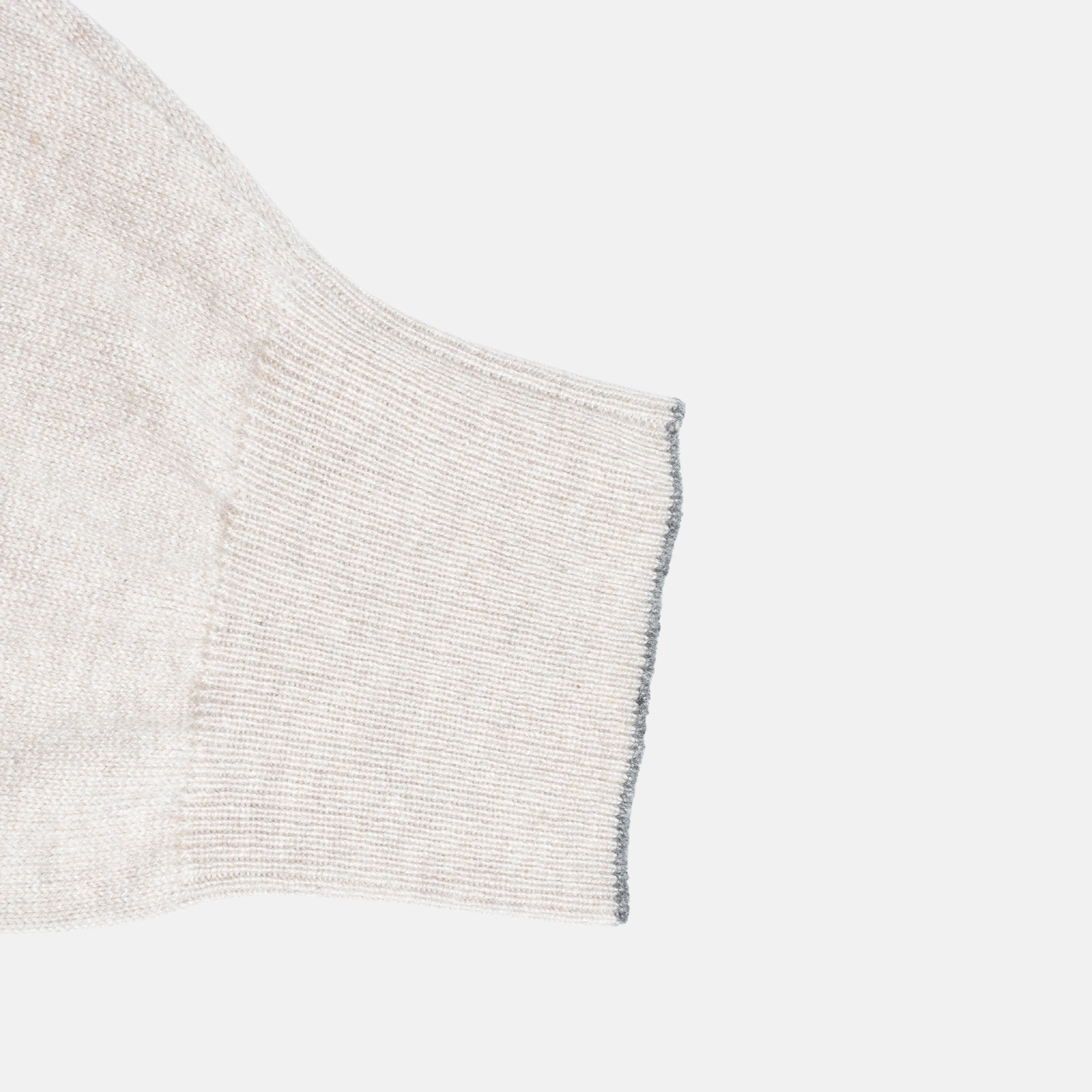 Beige V-Neck Cashmere Sweater (EU 56)