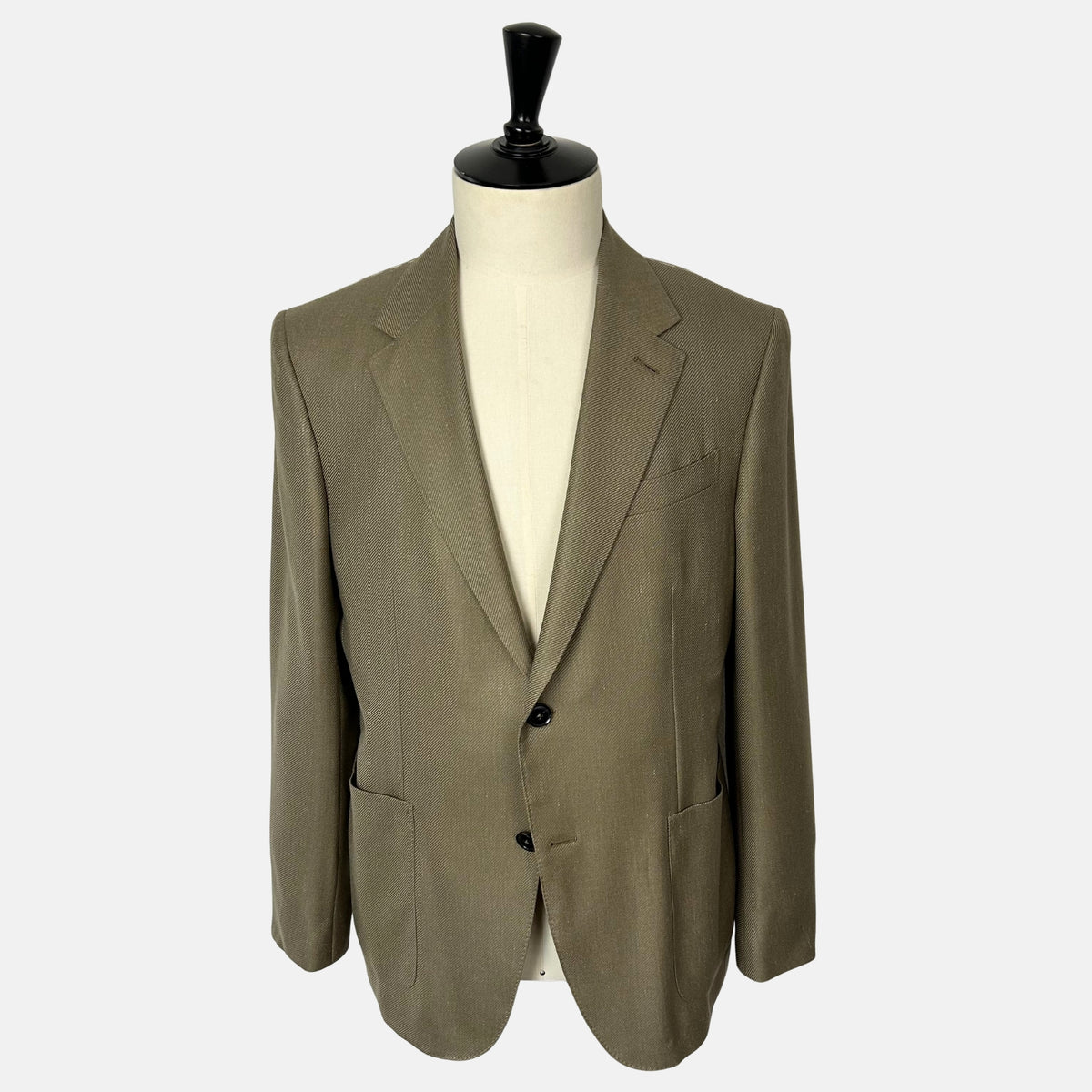 Olive Melange Blazer made of Cashmere/Silk/Linen (EU 52)