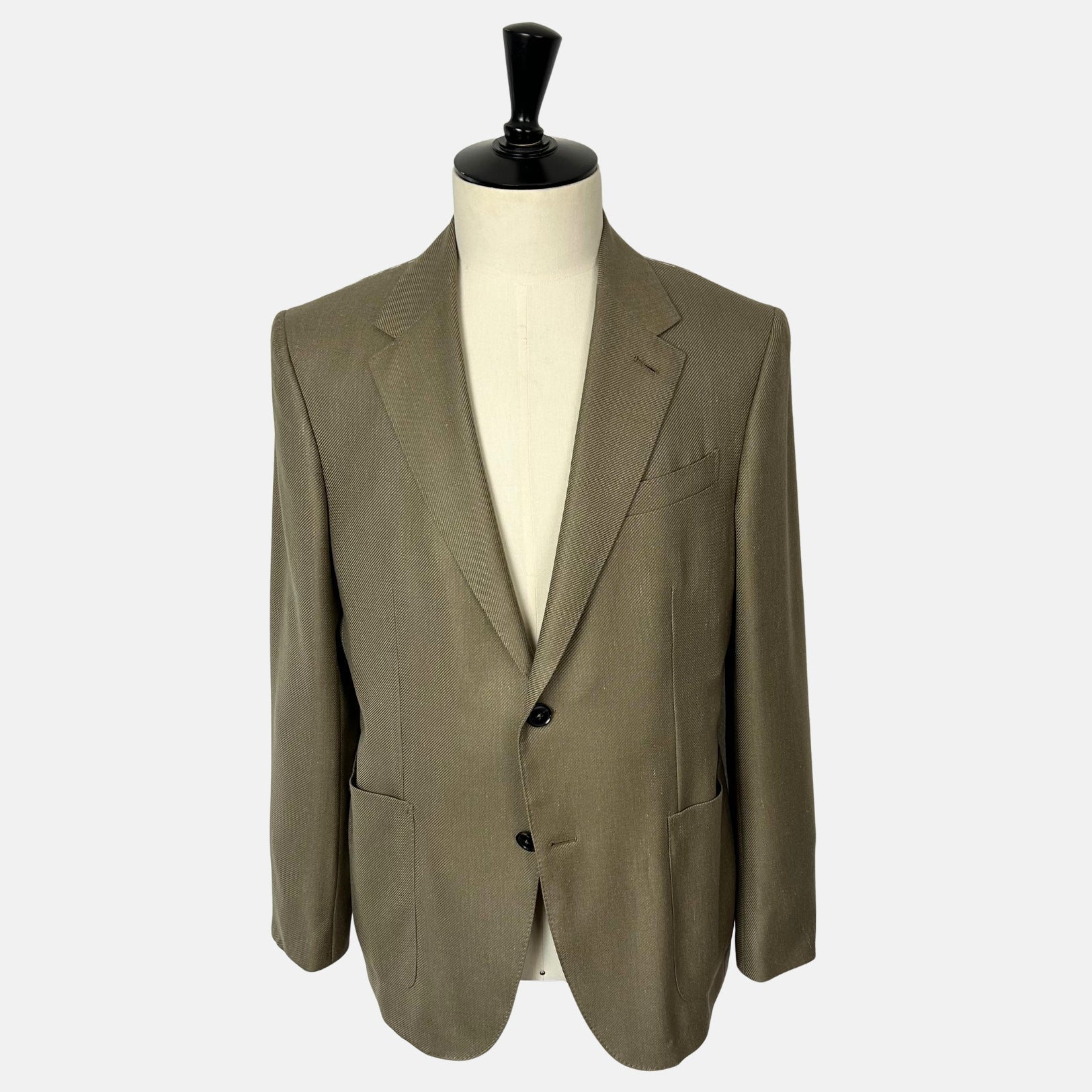 Olive Melange Blazer made of Cashmere/Silk/Linen (EU 52)