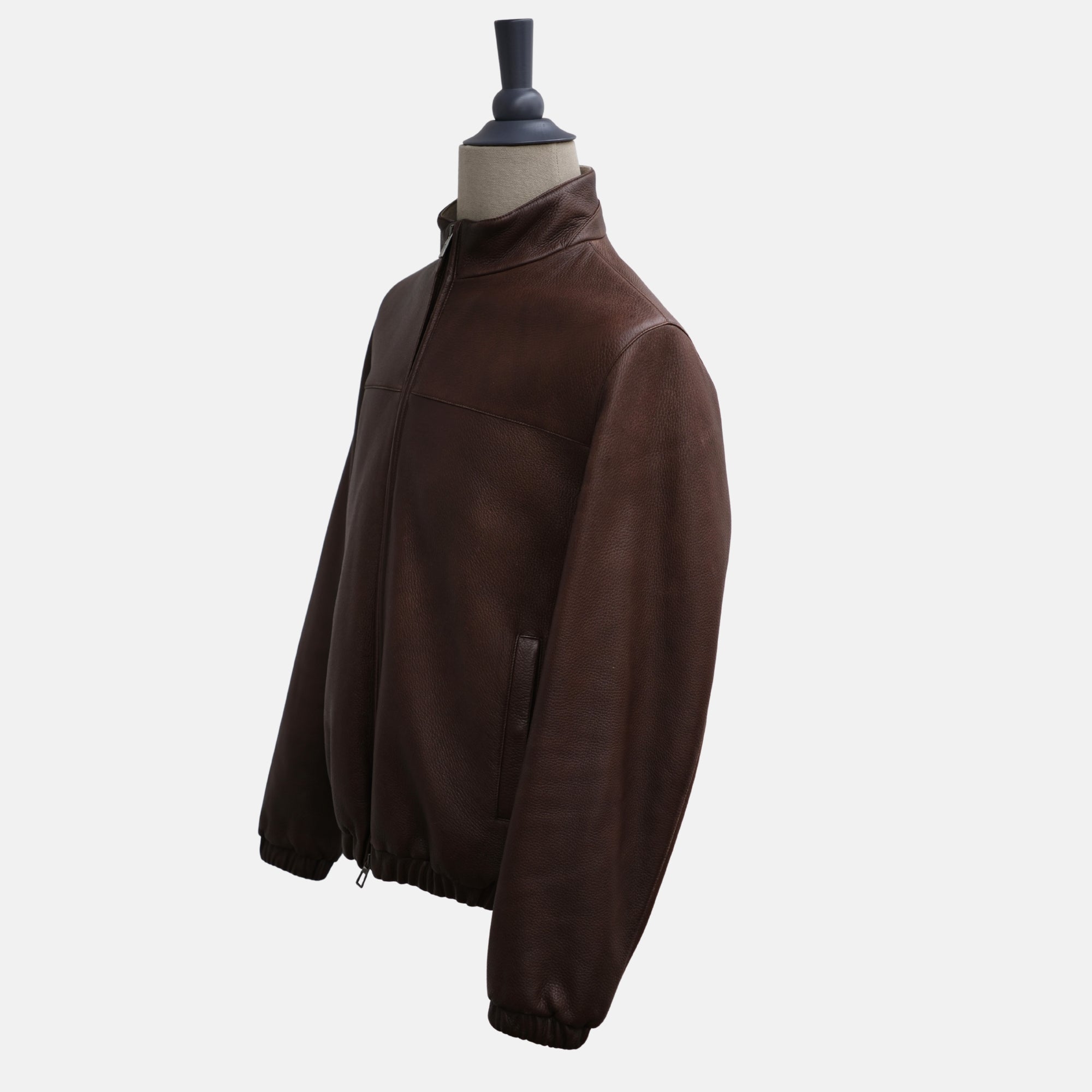 Brown Jacket made of Leather (M)