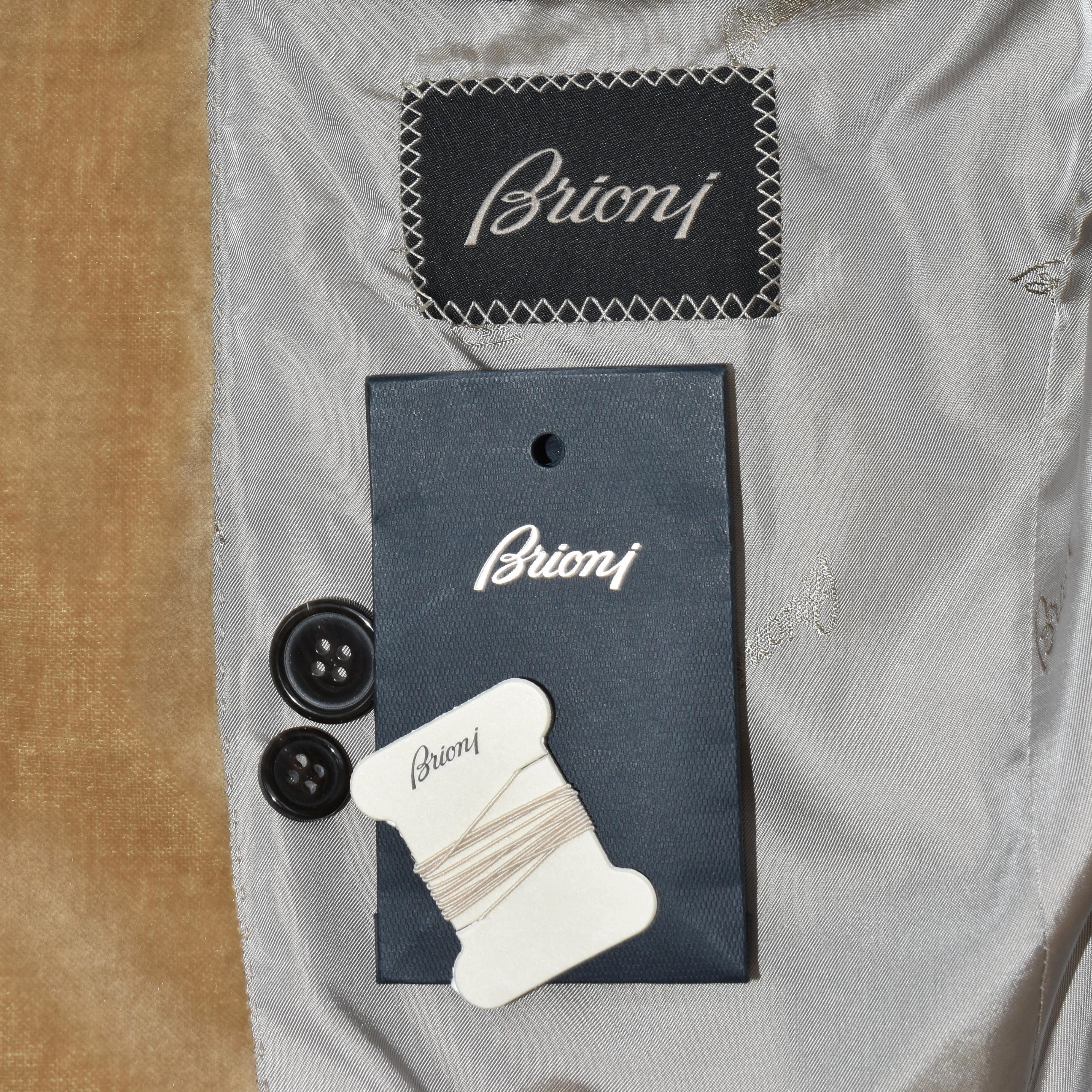 Beige Velvet Blazer made of Cotton/Modal (EU 50)