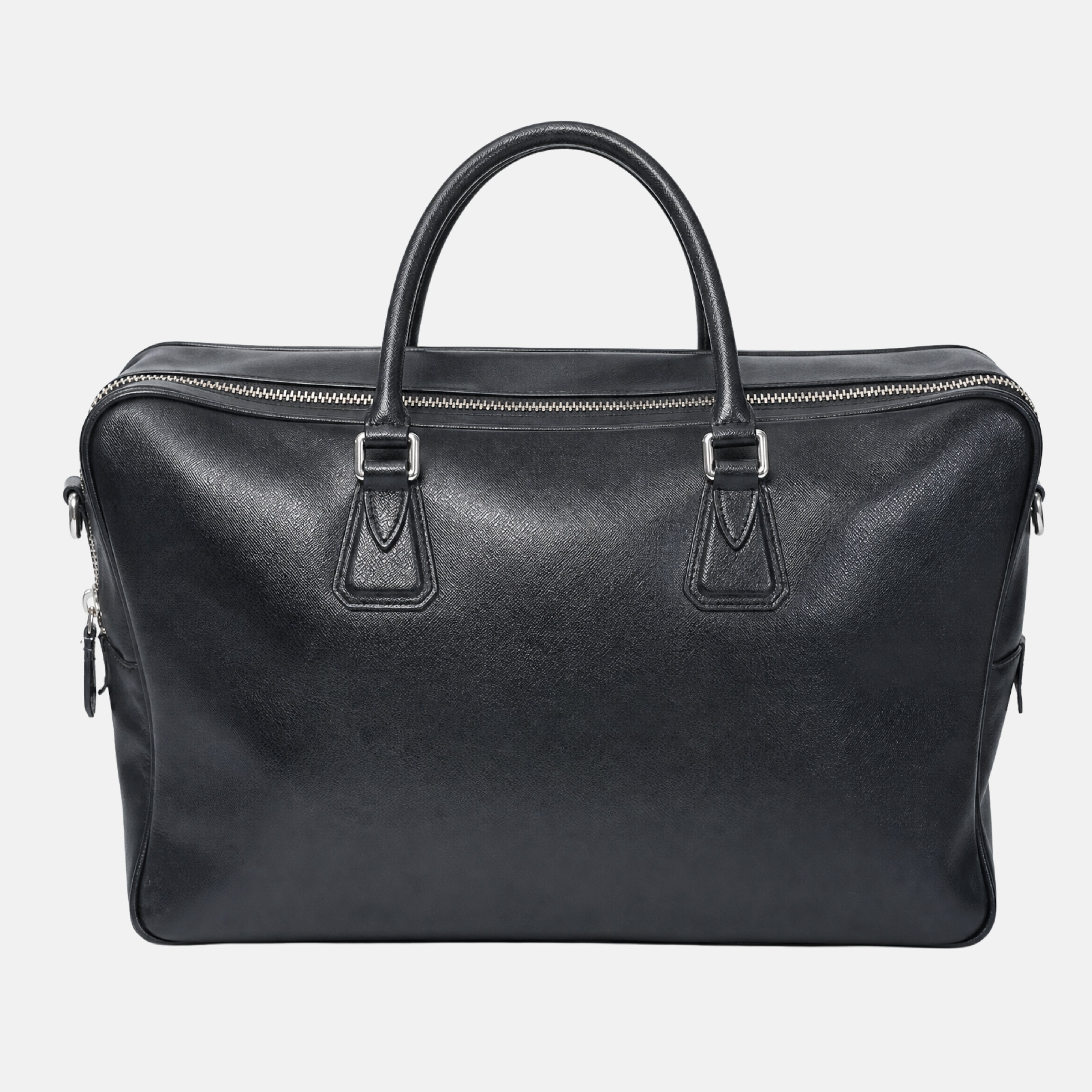 Black Briefcase made of Leather (OS)