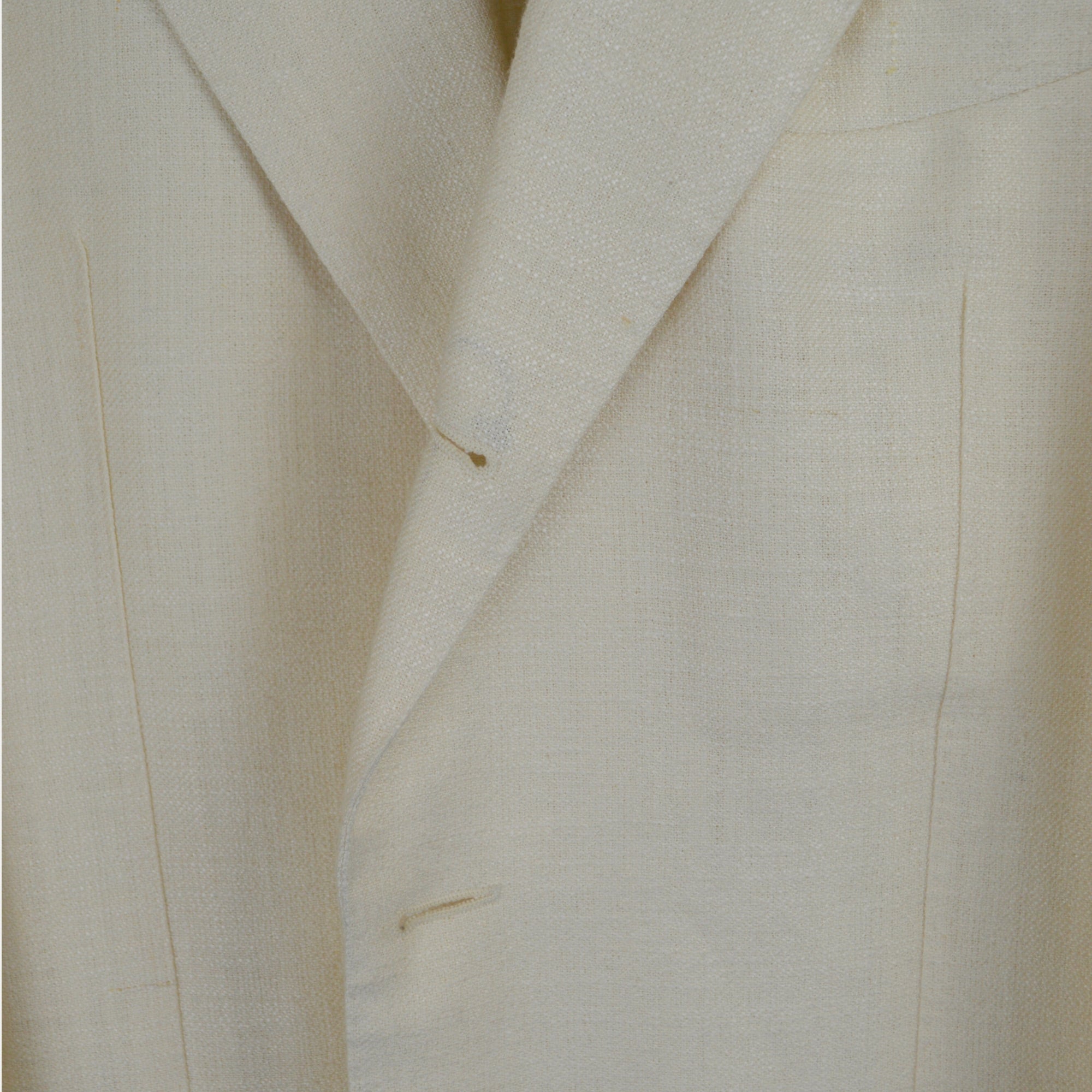 Creme Blazer made of Silk/Linen/Polyamide (EU 54)