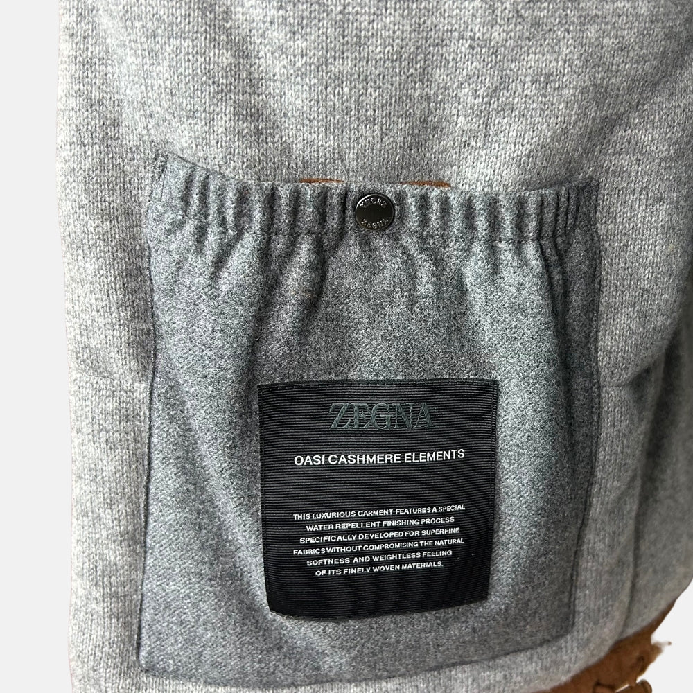 Brown Down Jacket made of Cashmere (EU 48)