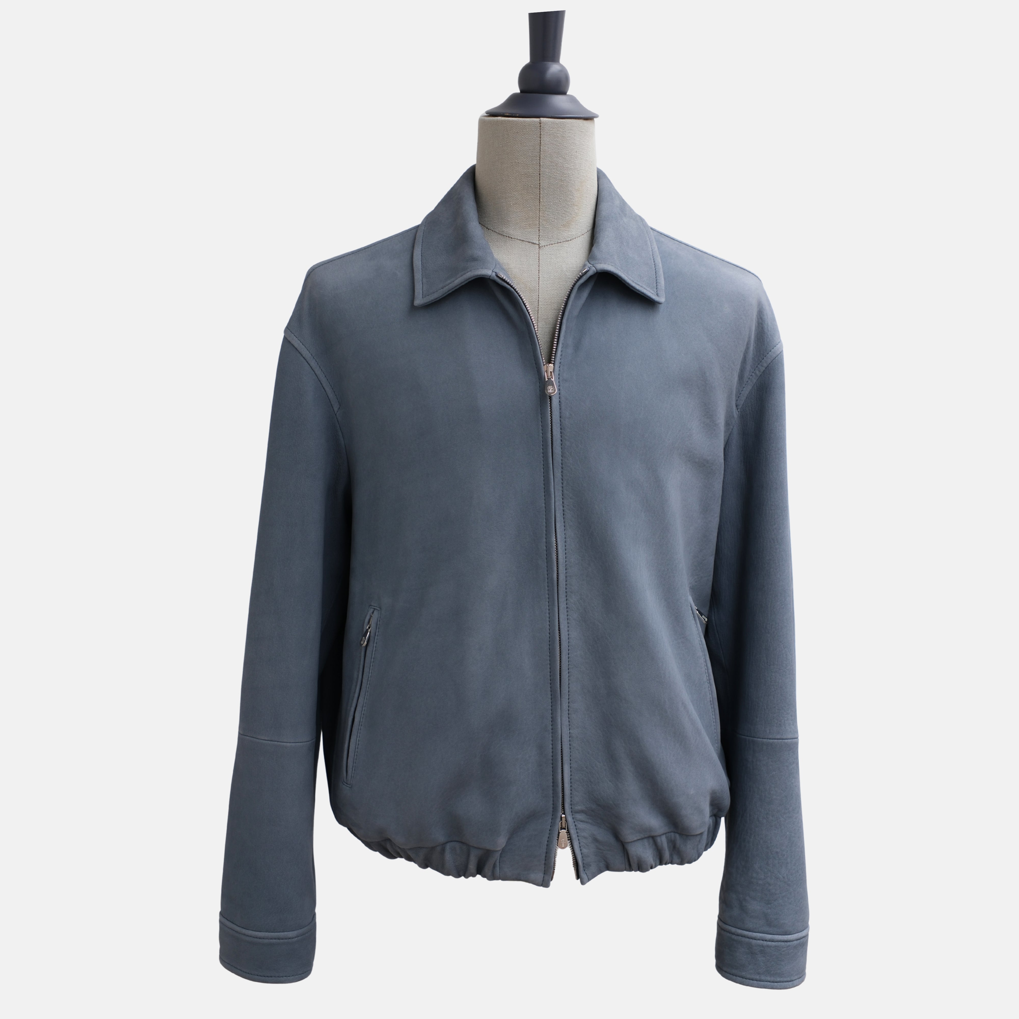 Light Blue Jacket made of Suede (M)