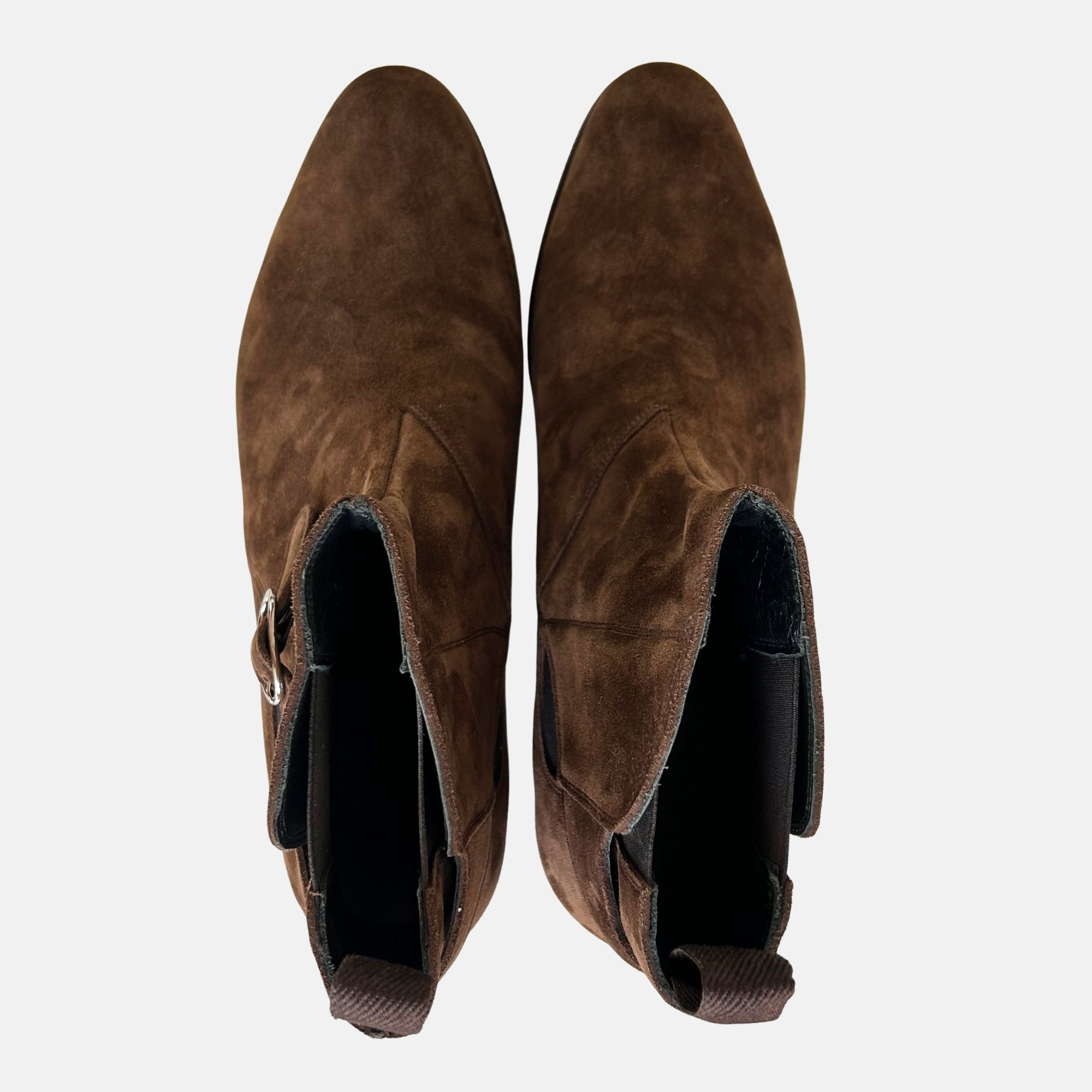 Brown Ankle Boots made of Suede (EU 44)