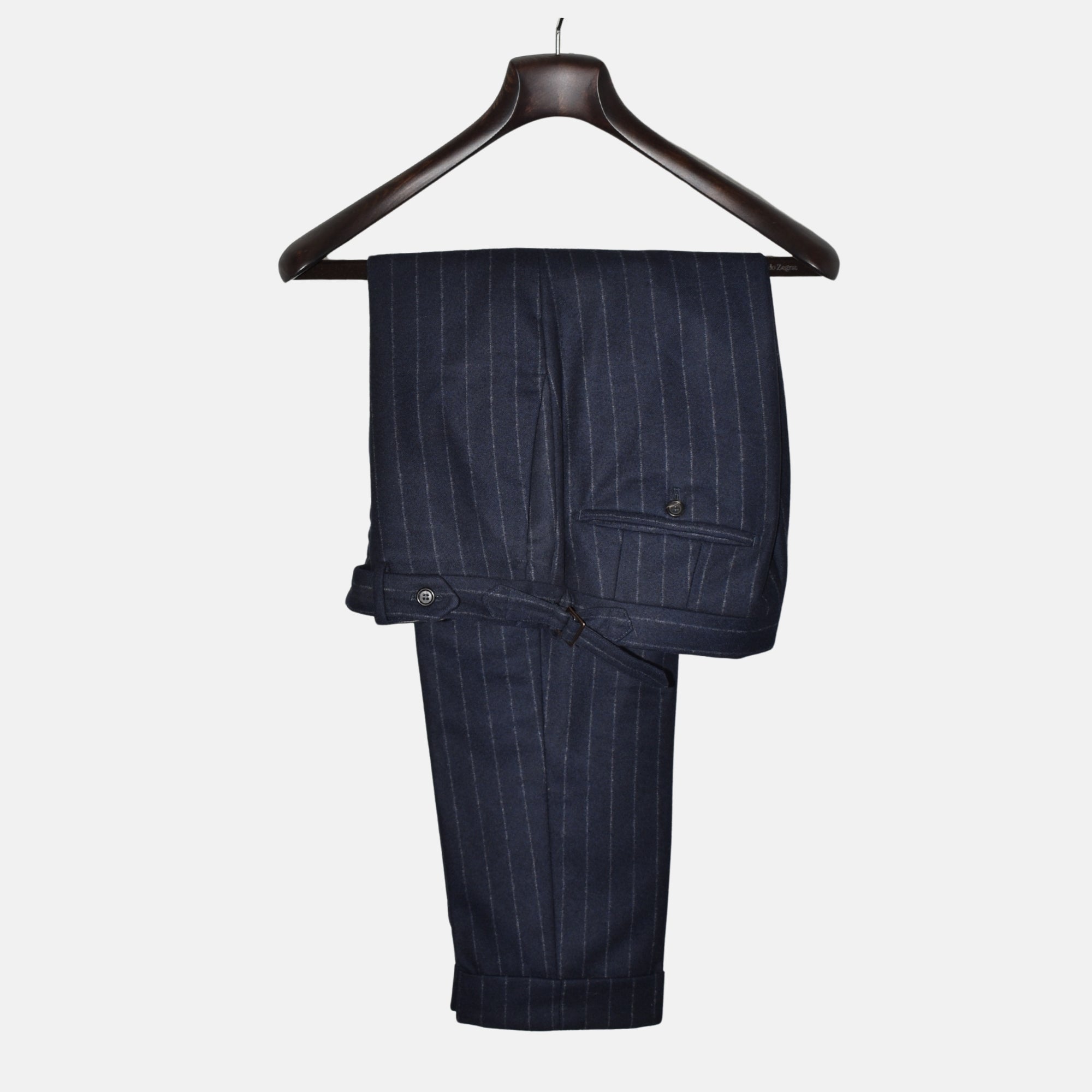Navy Striped Suit made of Wool (EU 50)