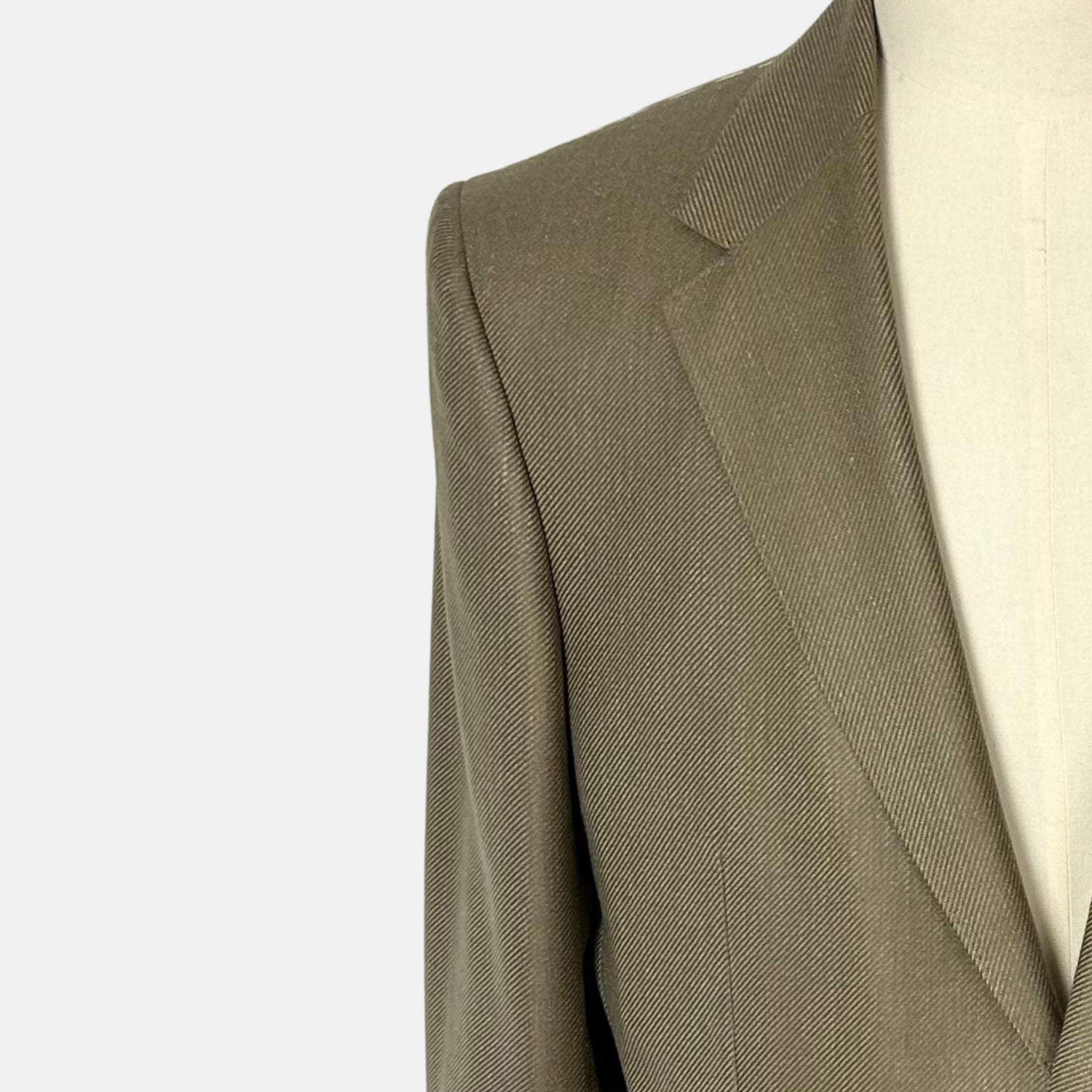 Olive Melange Blazer made of Cashmere/Silk/Linen (EU 52)