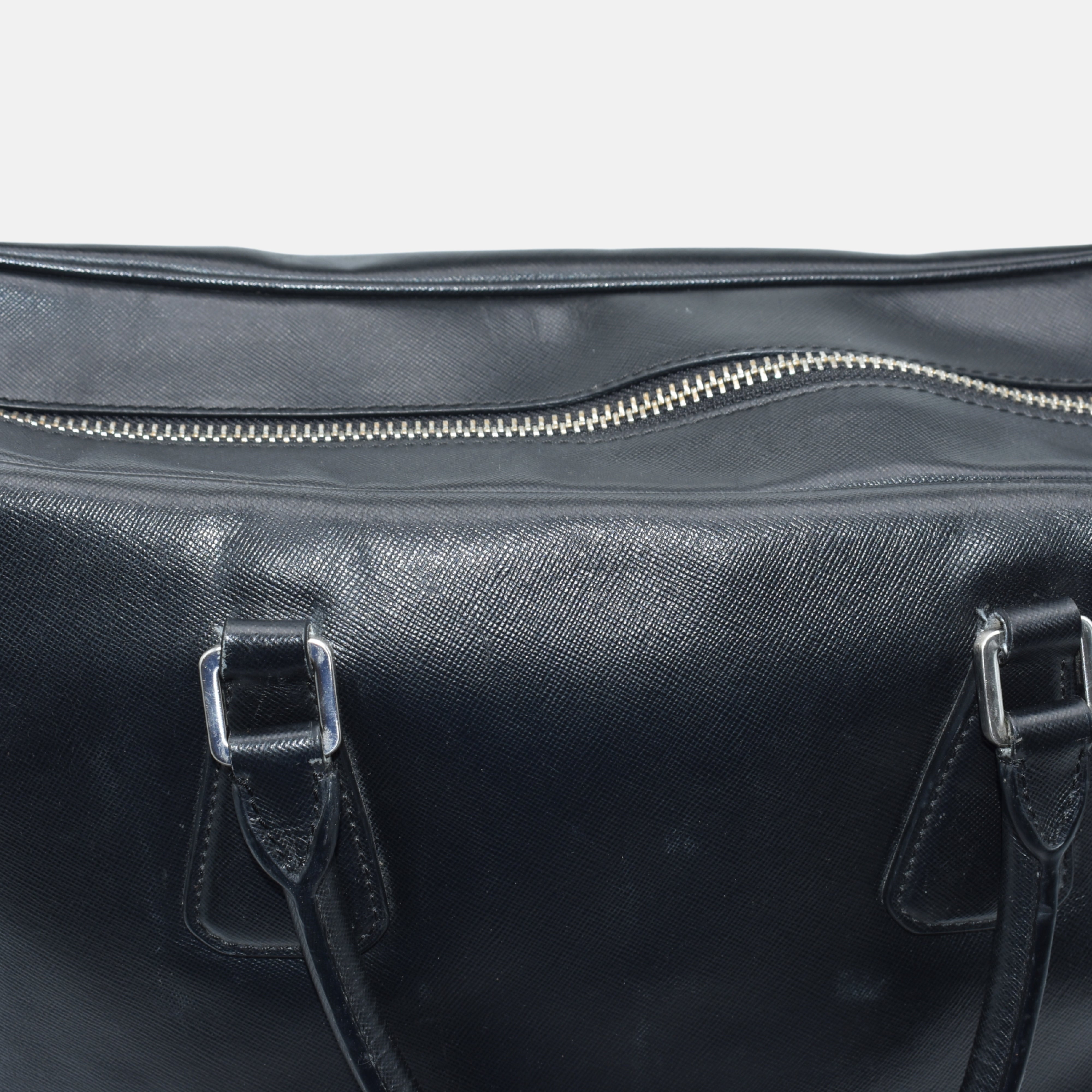 Black Briefcase made of Leather (OS)