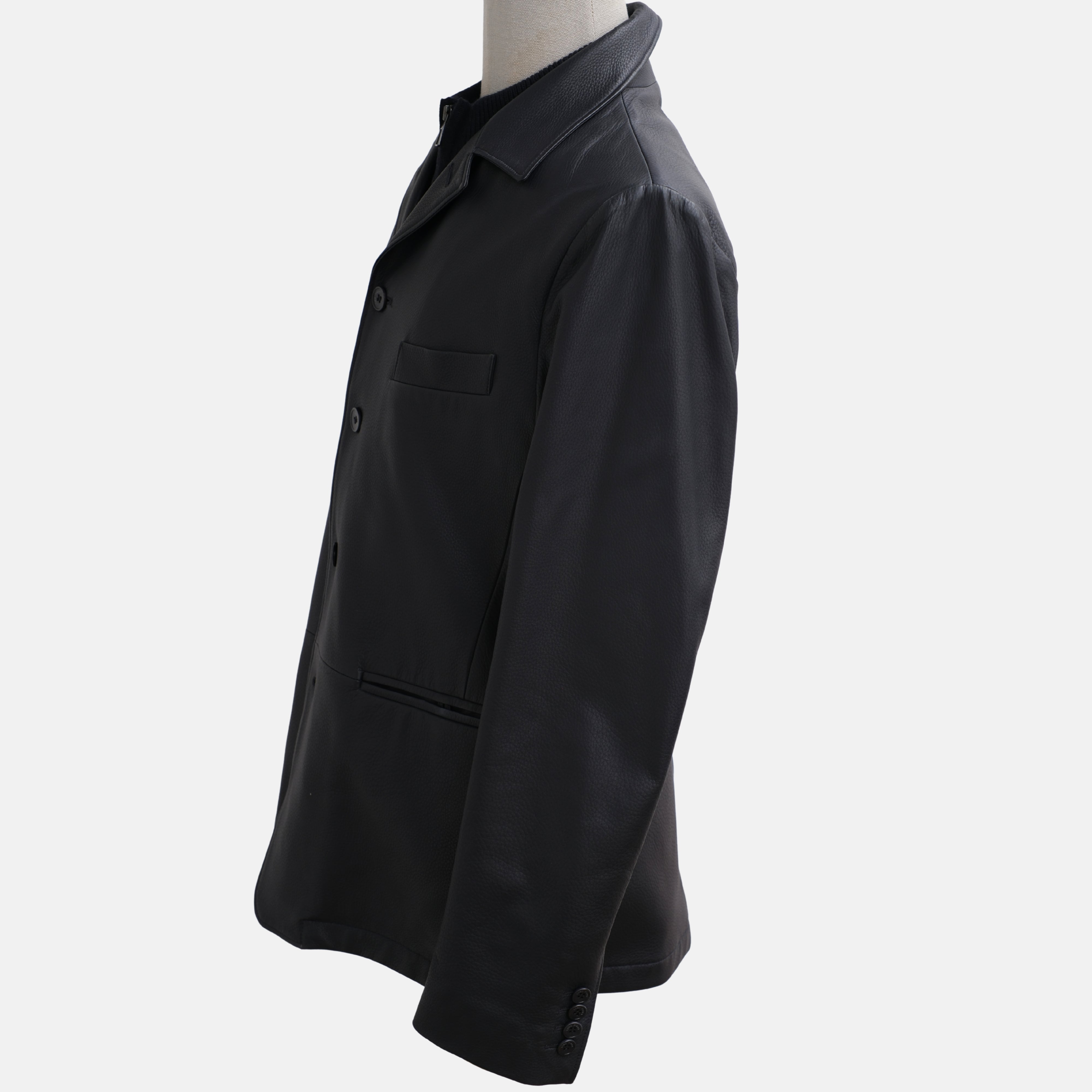 Black Blazer made of Deer Leather (L)