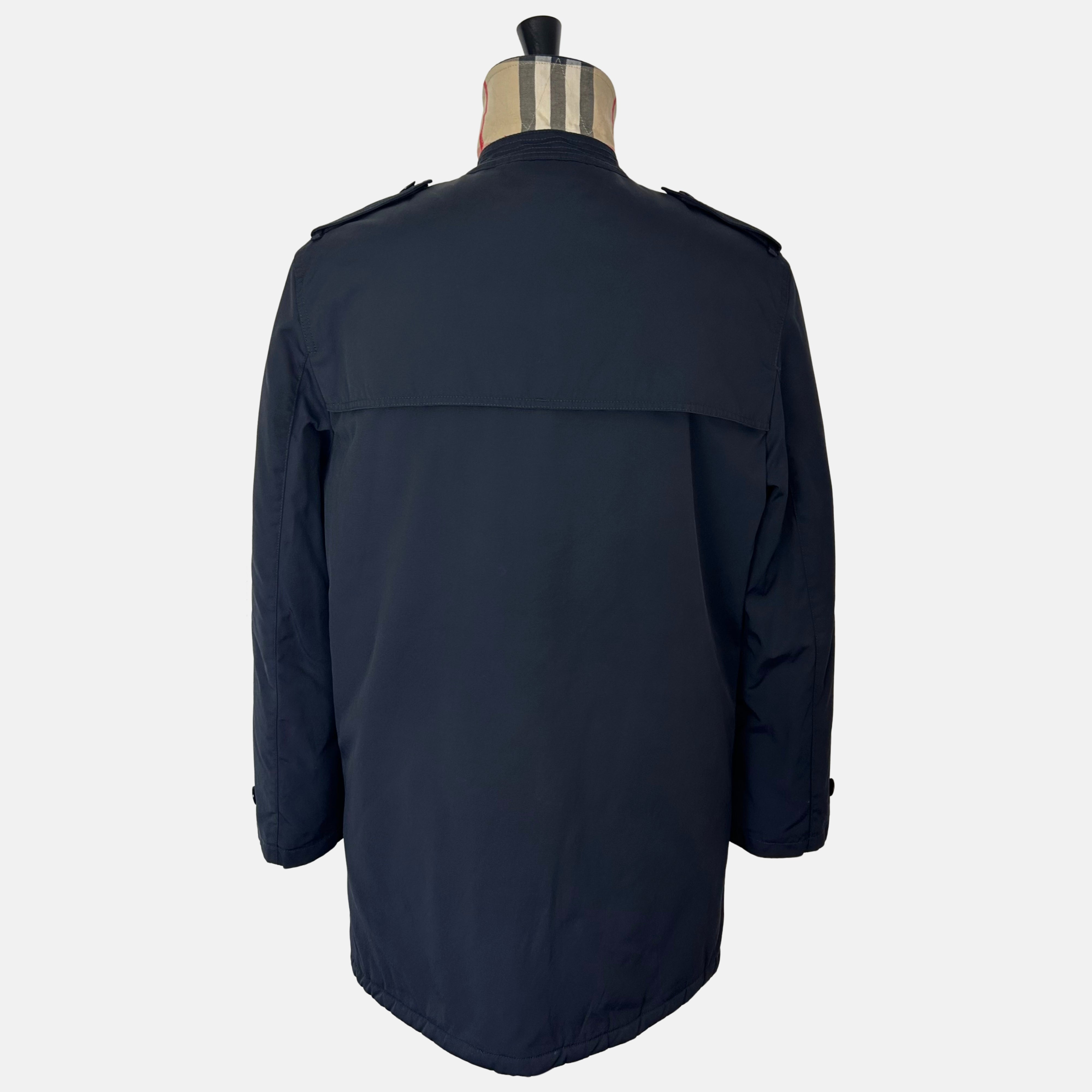 Navy Rain Coat made of Nylon/Cotton (XL)