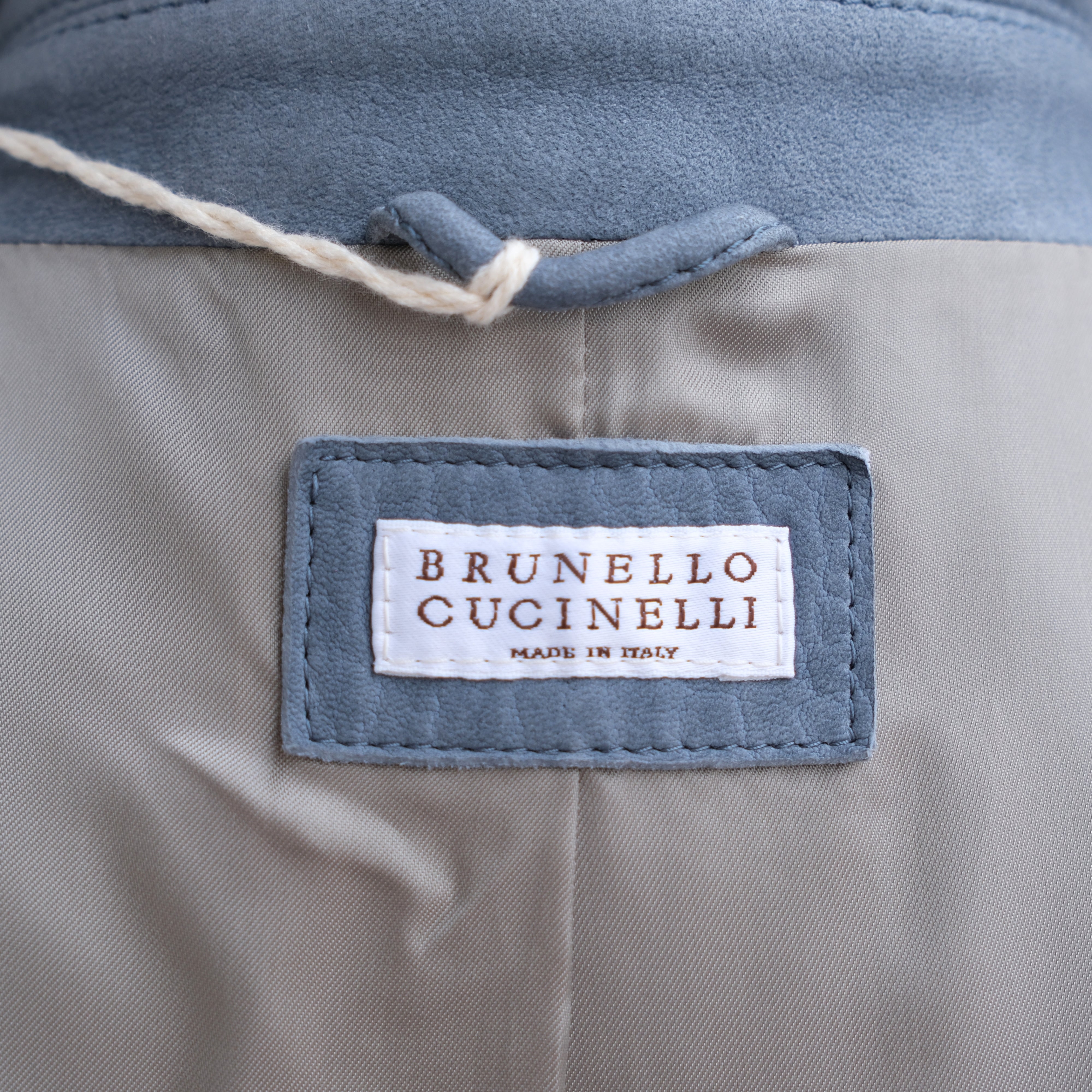 Light Blue Jacket made of Suede (M)
