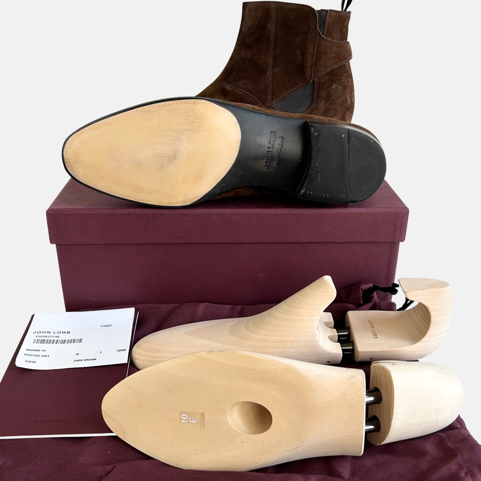 Brown Ankle Boots made of Suede (EU 44)