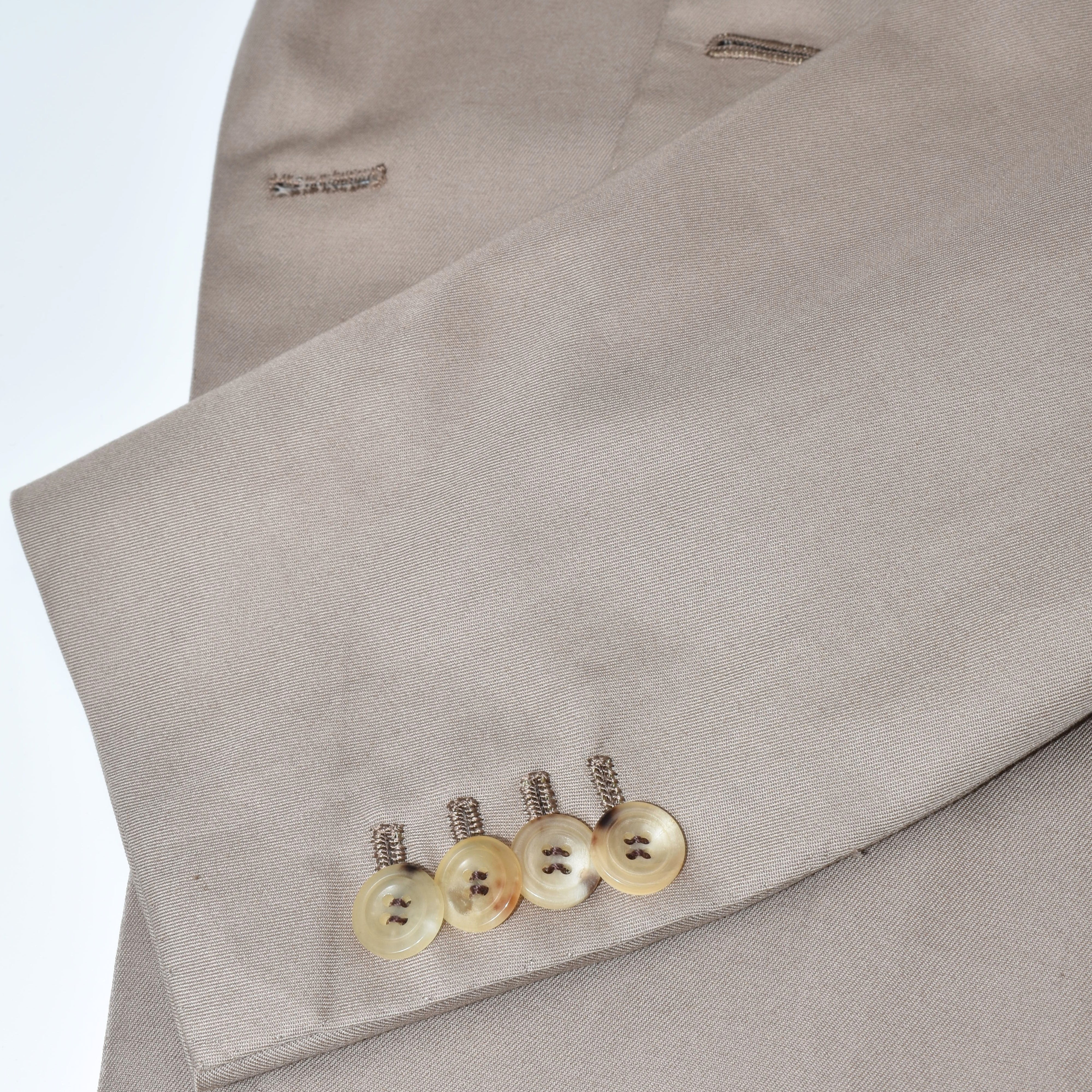 Beige Double Breasted Suit made of Cotton (EU 46, EU 48, EU 50, EU 52)