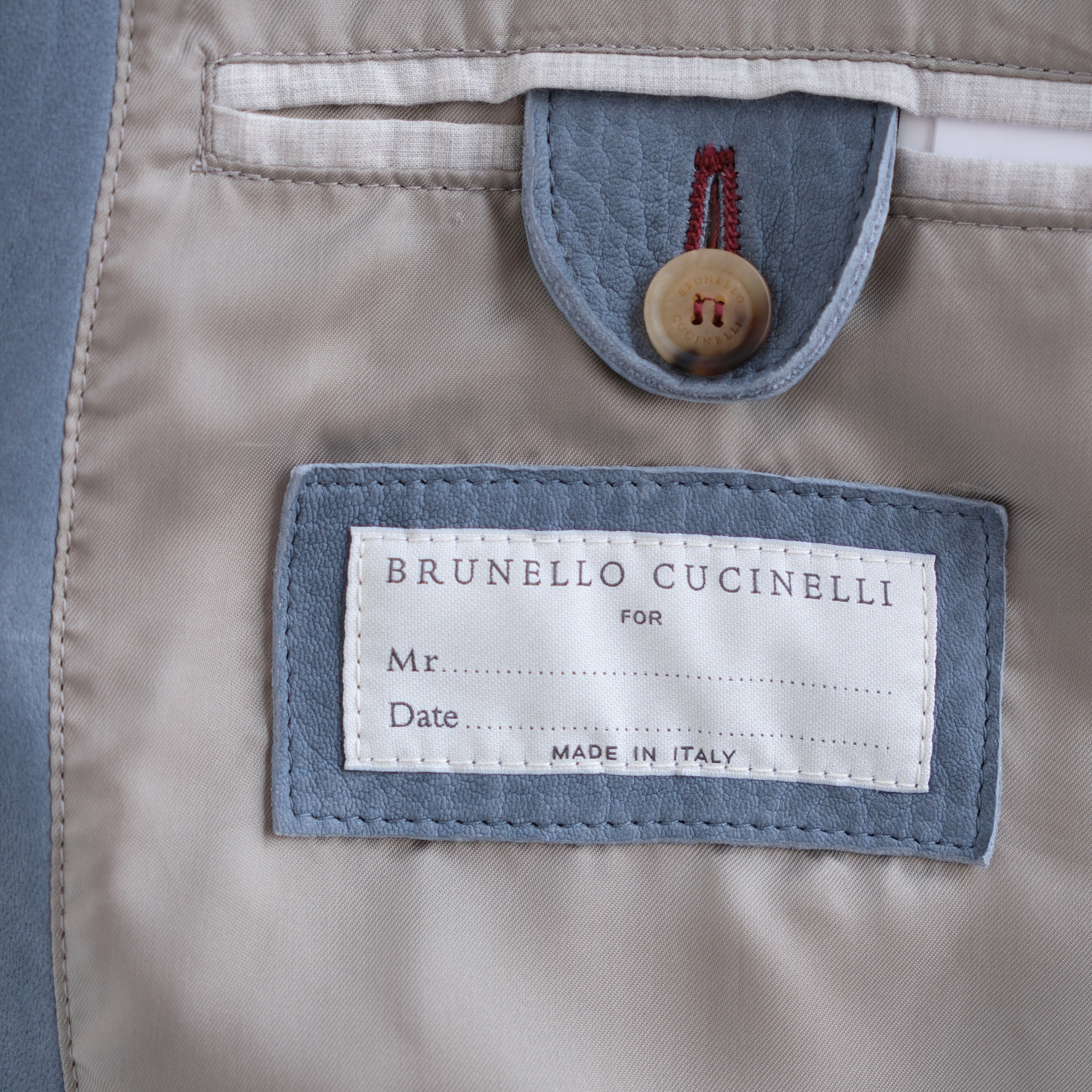 Light Blue Jacket made of Suede (M)