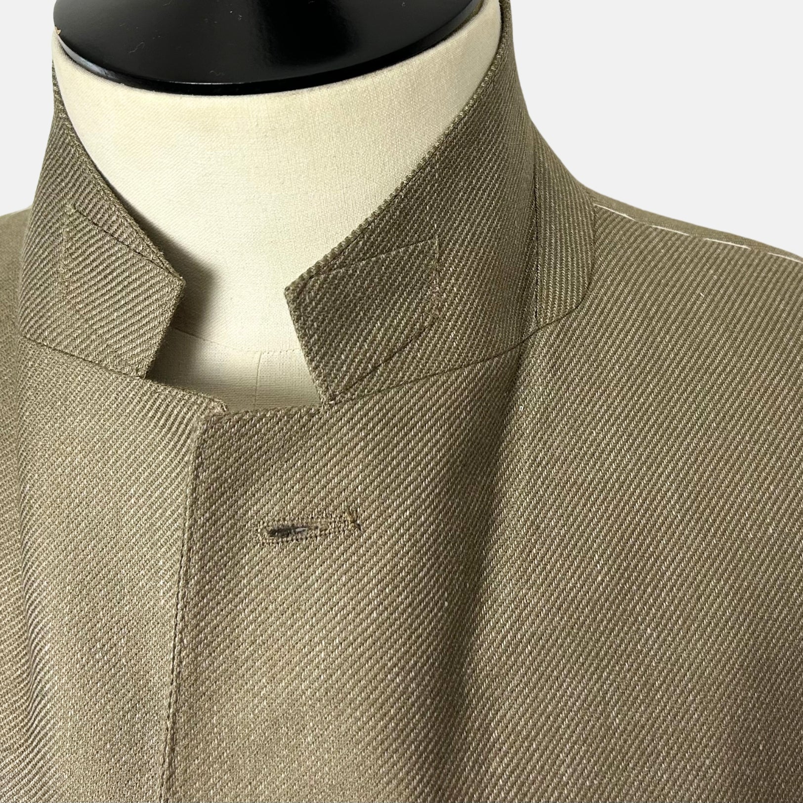 Olive Melange Blazer made of Cashmere/Silk/Linen (EU 52)