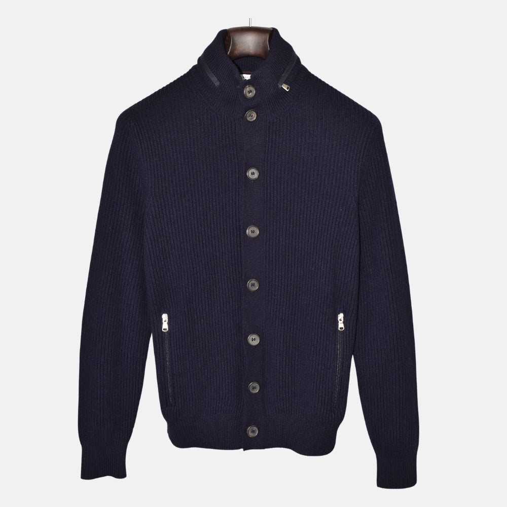 Navy Blue Cardigan made of Cashmere (EU 48)