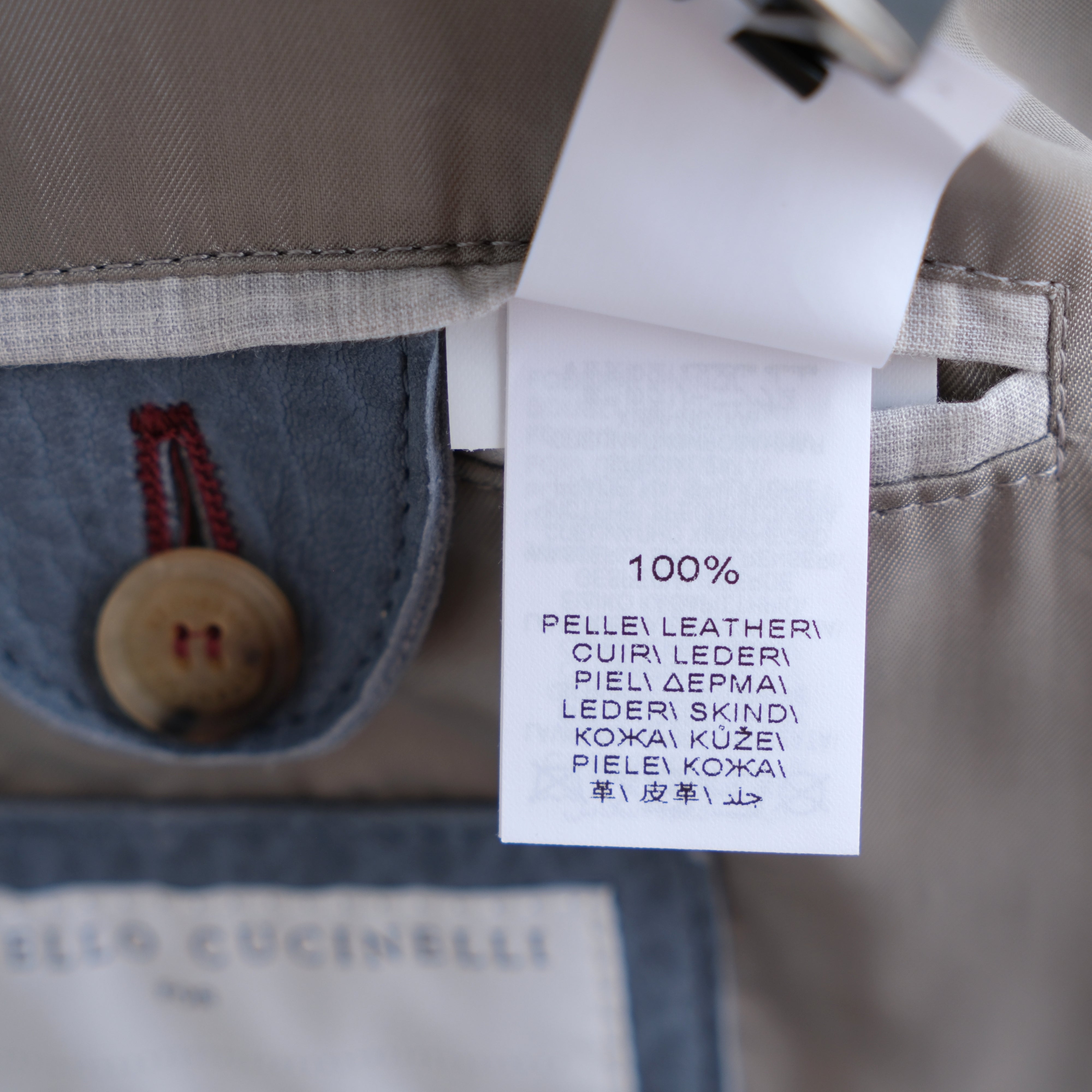 Light Blue Jacket made of Suede (M)