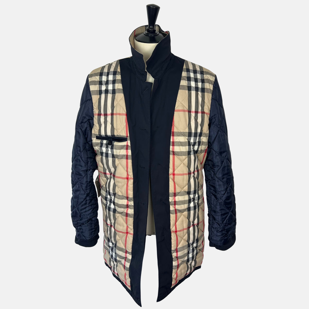Burberry Navy Rain Coat made of Nylon/Cotton (XL) – pre-owned | Sanpetuna