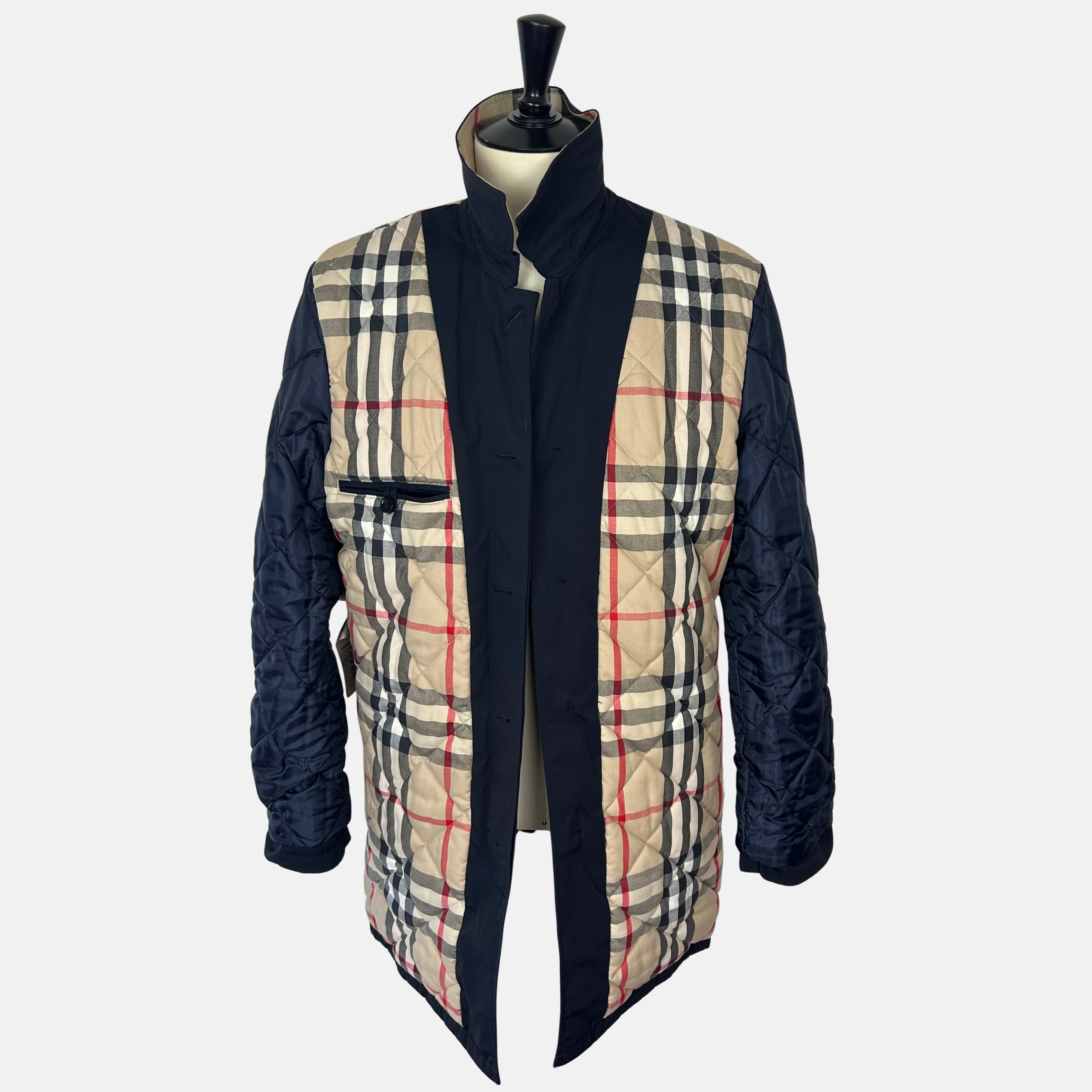 Navy Rain Coat made of Nylon/Cotton (XL)