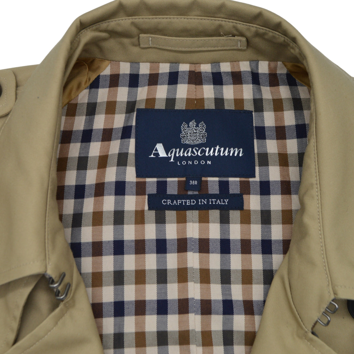 Beiger Trenchcoat aus Polyester/Baumwolle (EU 48)