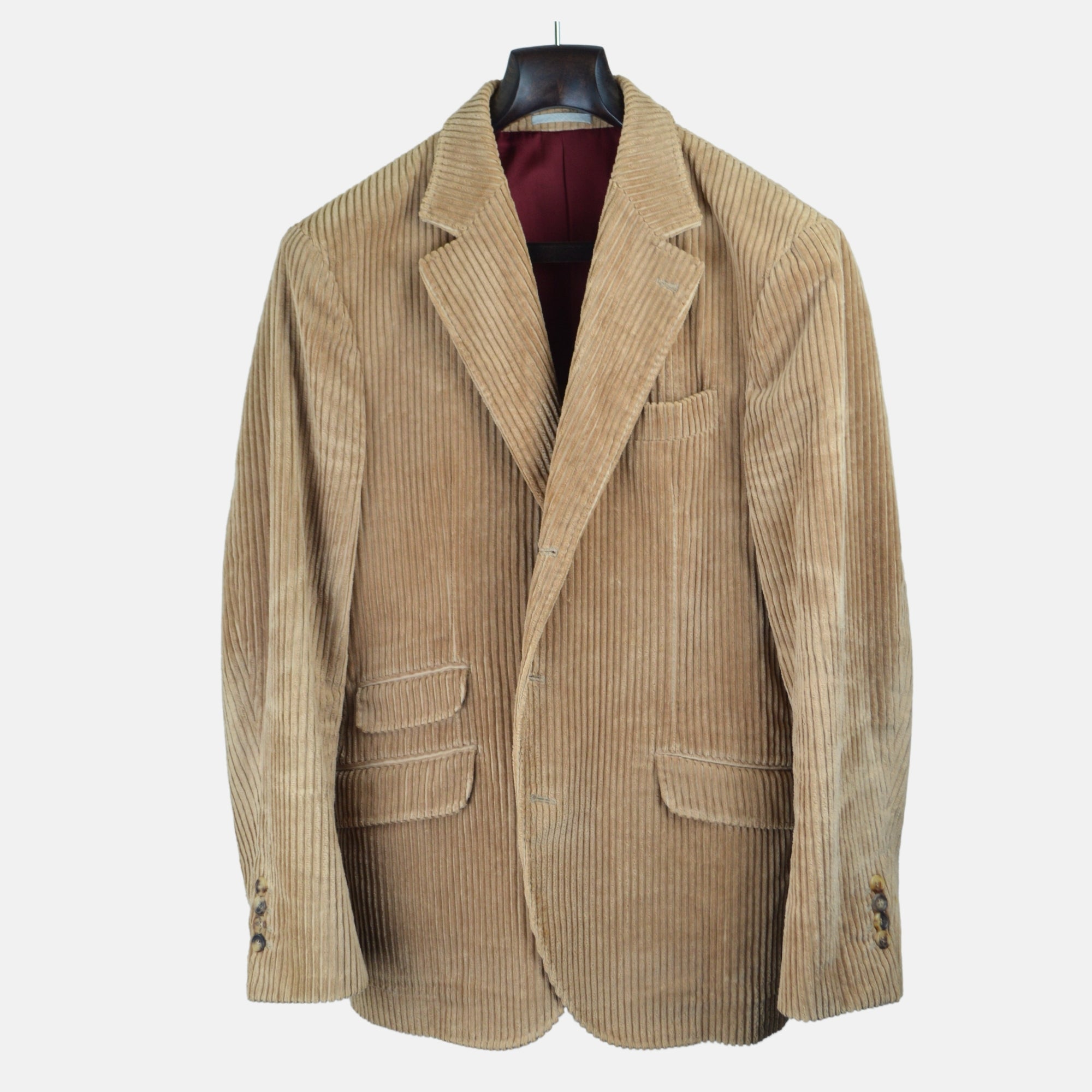 Beige Corduroy Suit made of Cotton (EU 50)