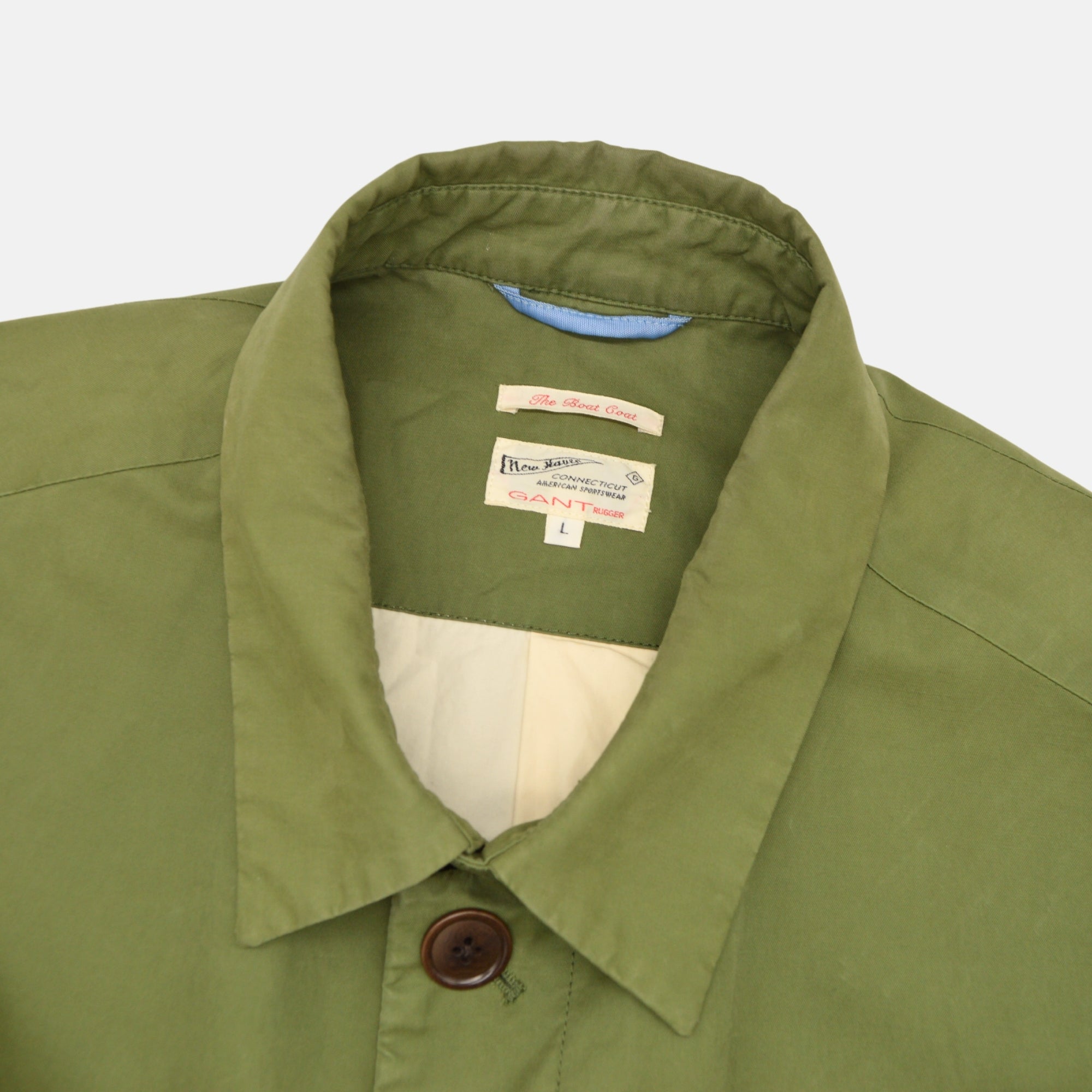 Green Coat made of Cotton/Polyester/Nylon (L)