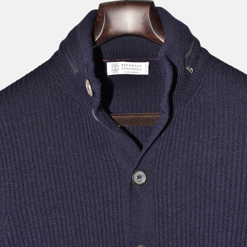 Navy Blue Cardigan made of Cashmere (EU 48)