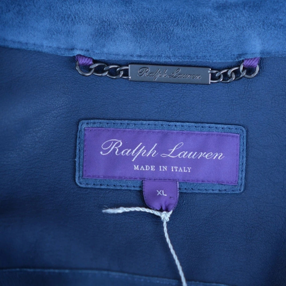 Blue Suede Trucker Jacket (XL)