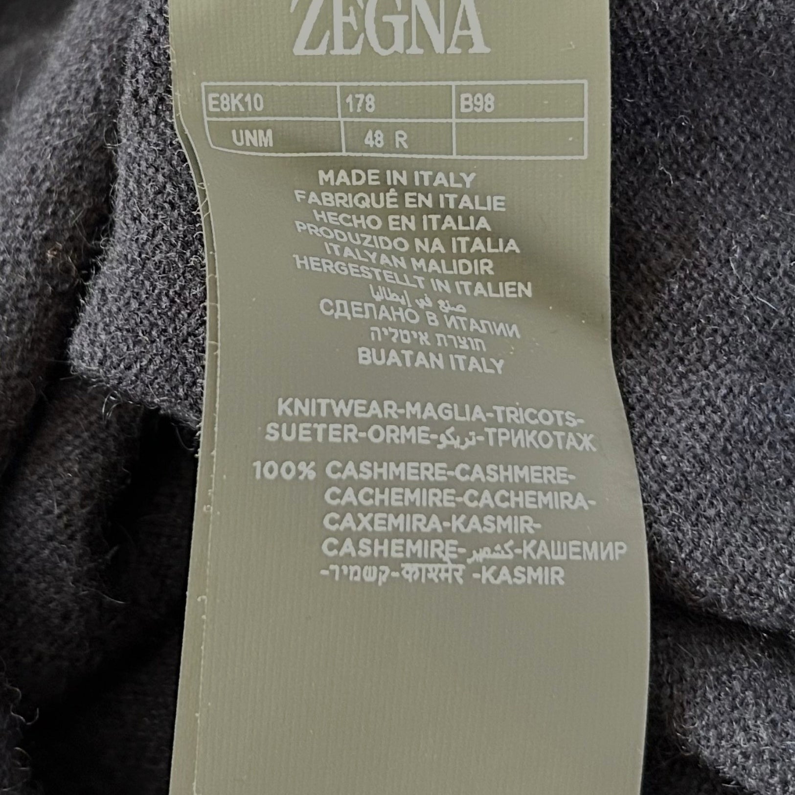 Navy Hoodie made of Cashmere (EU 48)