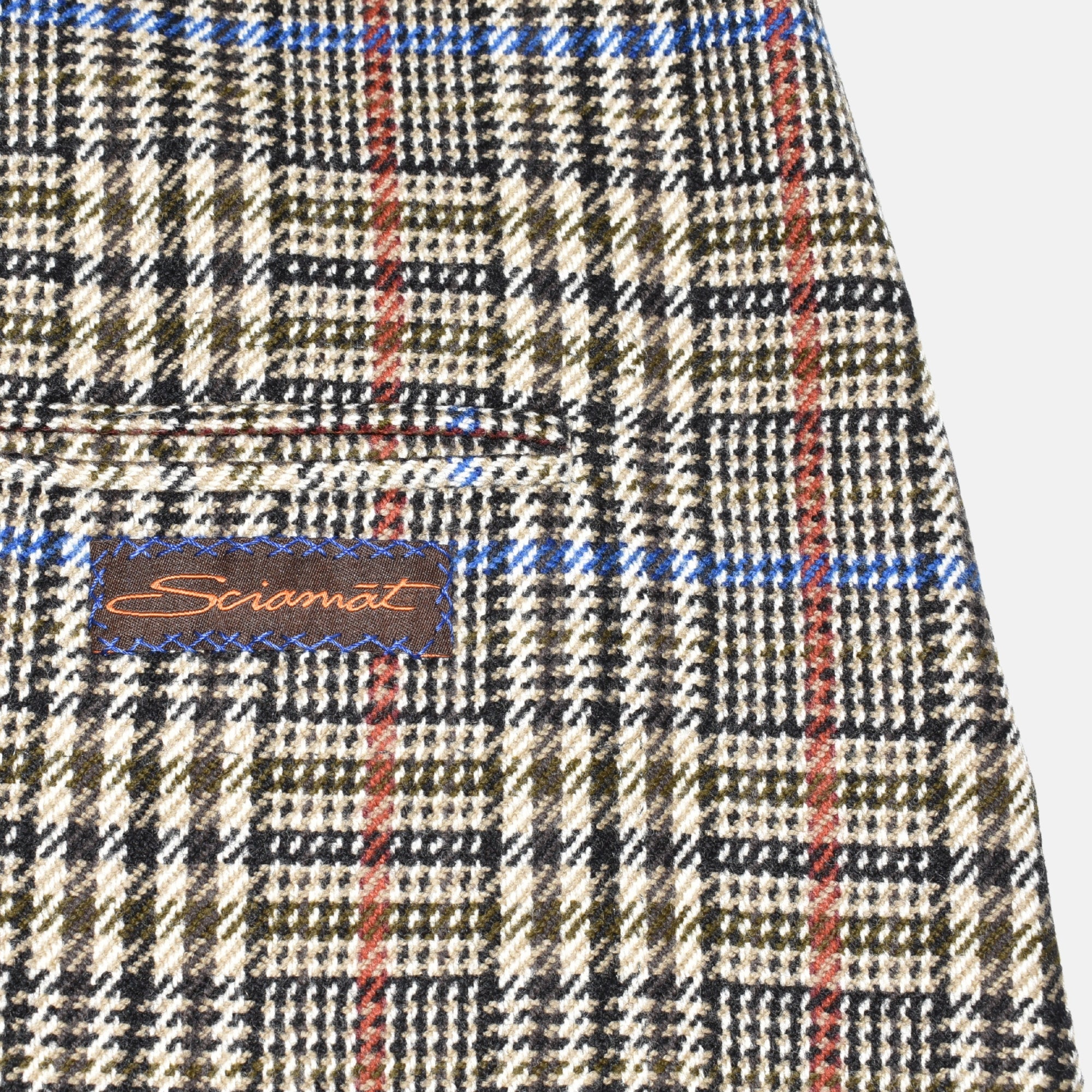 Multicoloured Checkered Blazer made of Wool (EU 52L)