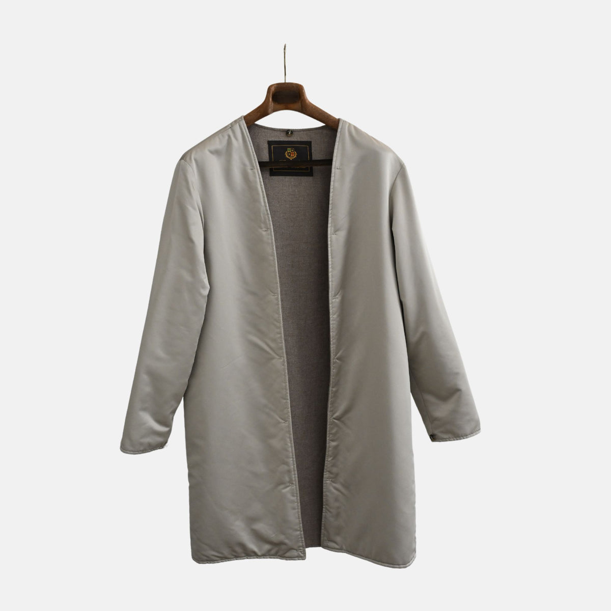 Marineblauer Vicuña-Icer-Mantel (L)