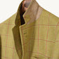 Mustard Blazer with Orange Overchecks made of Virgin Wool (52)