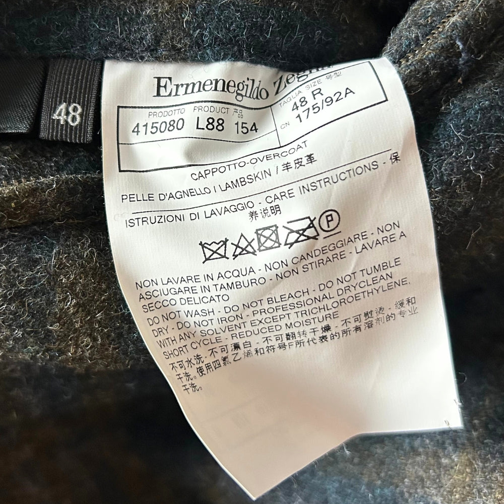 Multi-Coloured Shearling Parka made of Wool (EU 48)