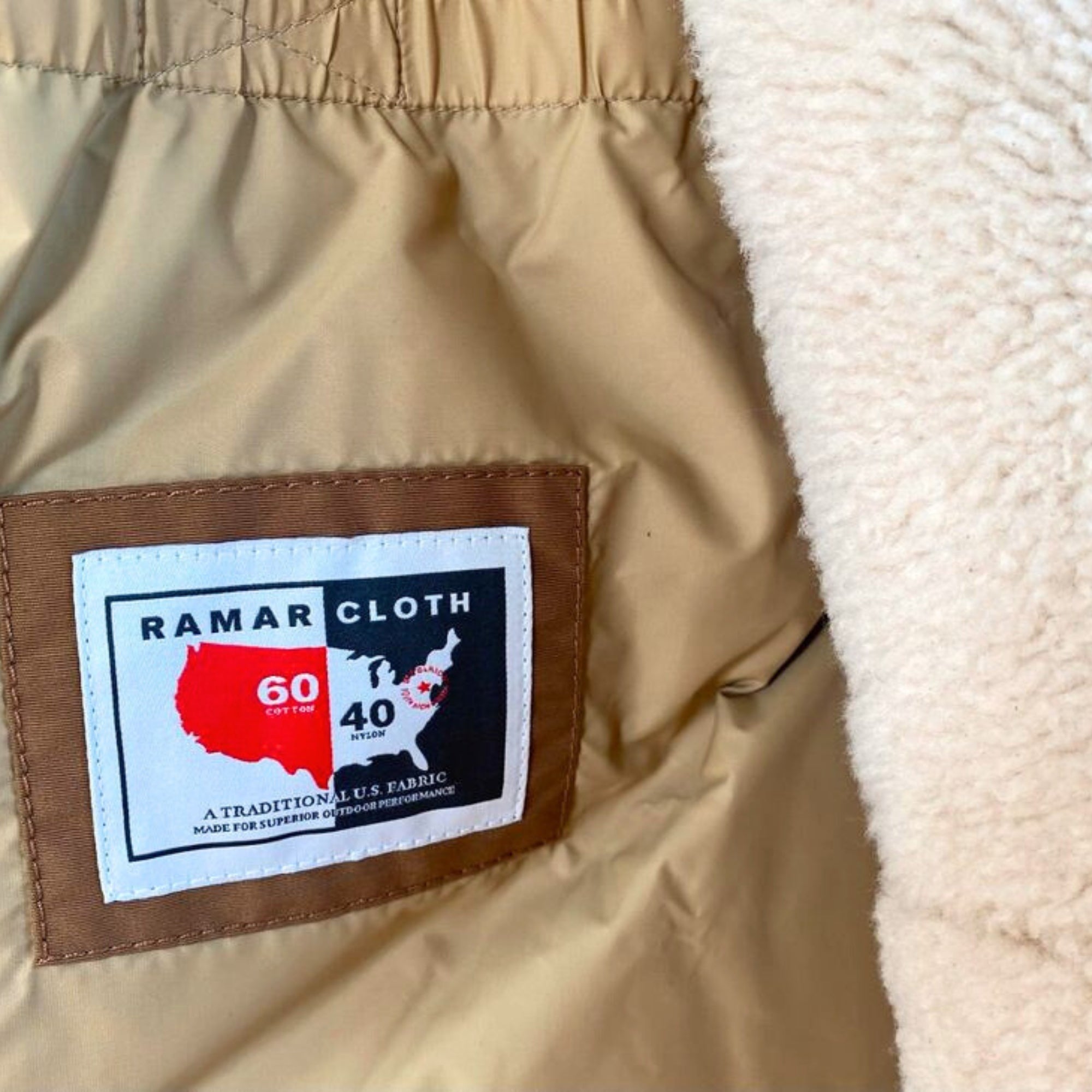 Alaskan Brown Parka made of Sheepskin/Cotton (EU L)