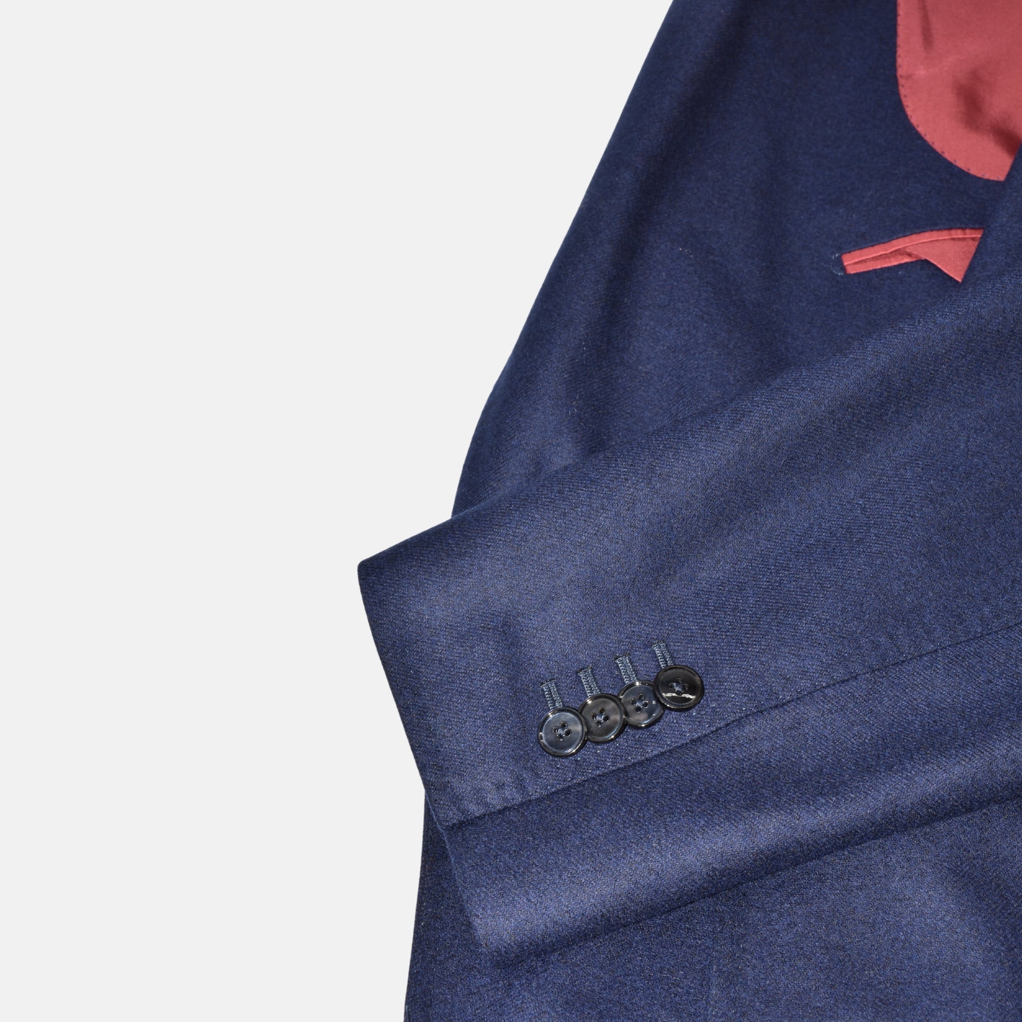 Navy Double Breasted Suit made of Wool (EU 52L)